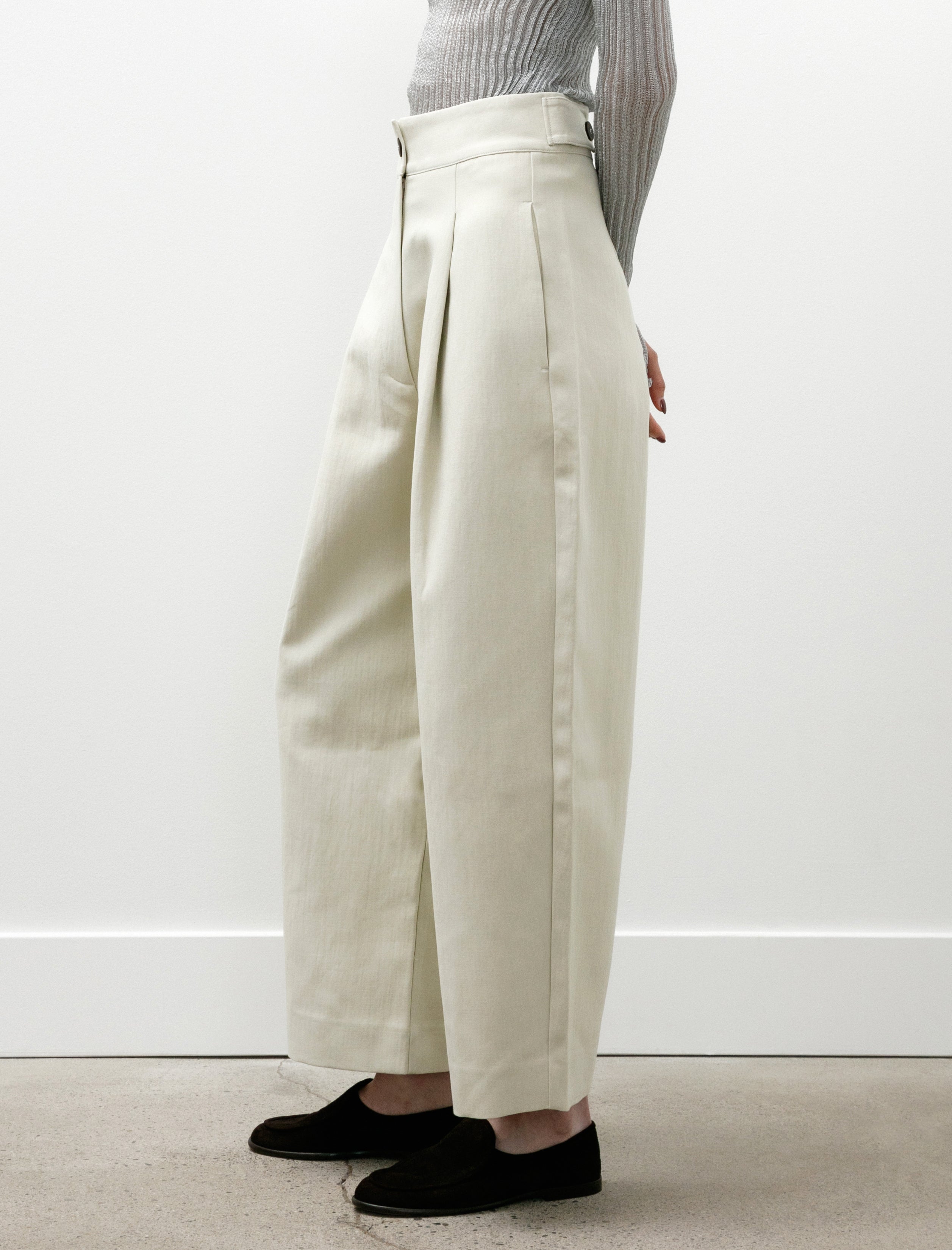 Studio Nicholson Fellini Pleated Pants Dove