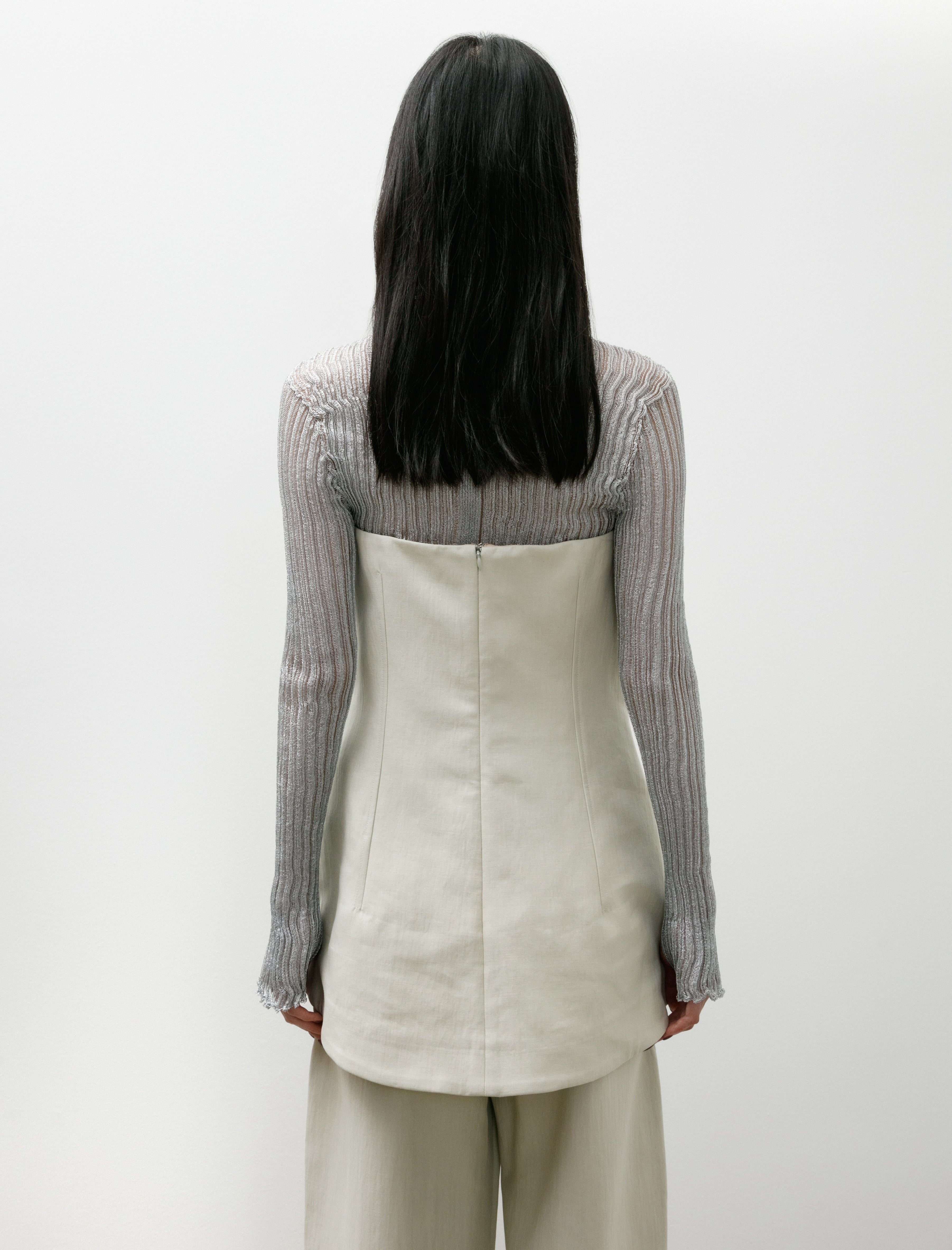 Studio Nicholson Arles Corset Top Dove