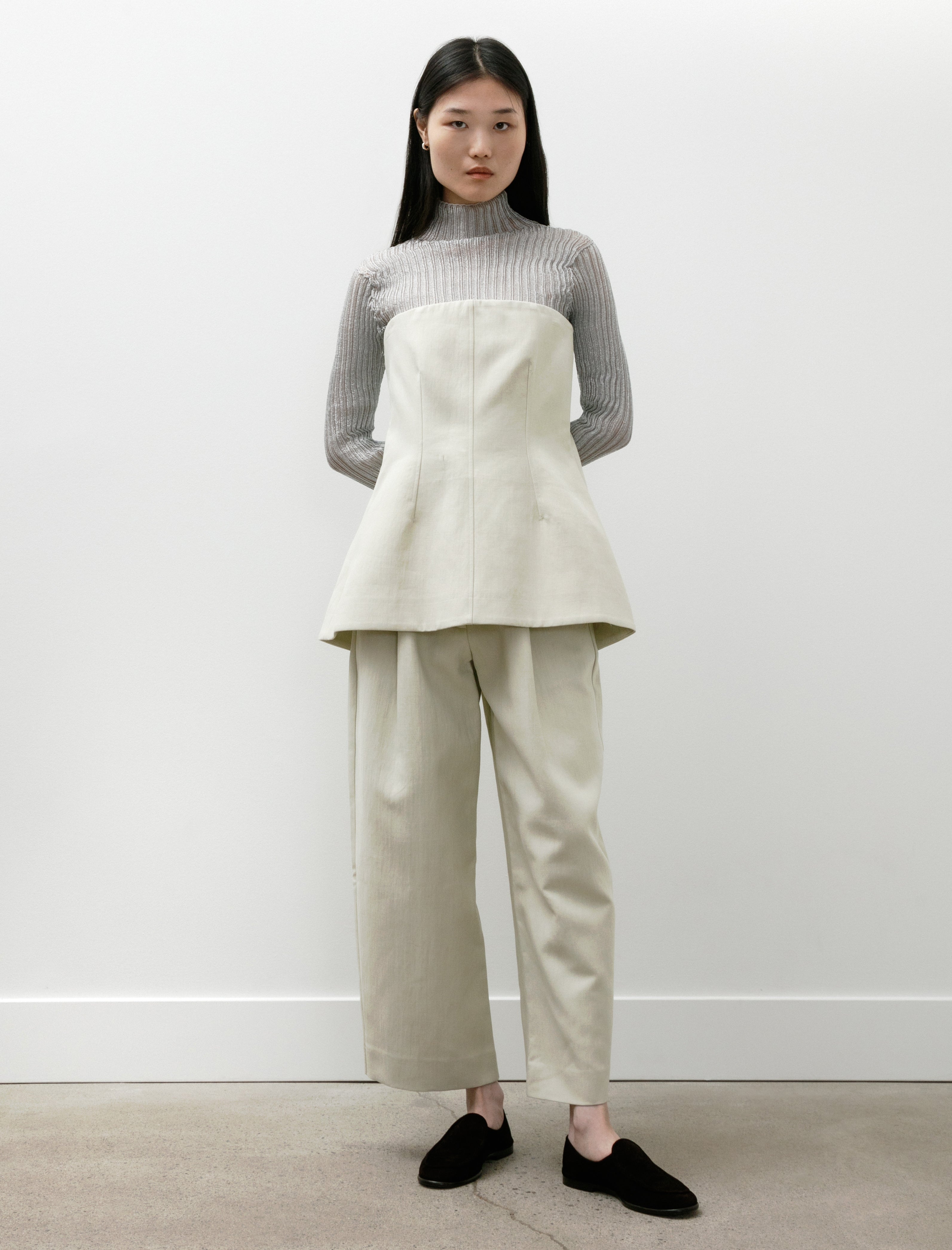 Studio Nicholson Fellini Pleated Pants Dove