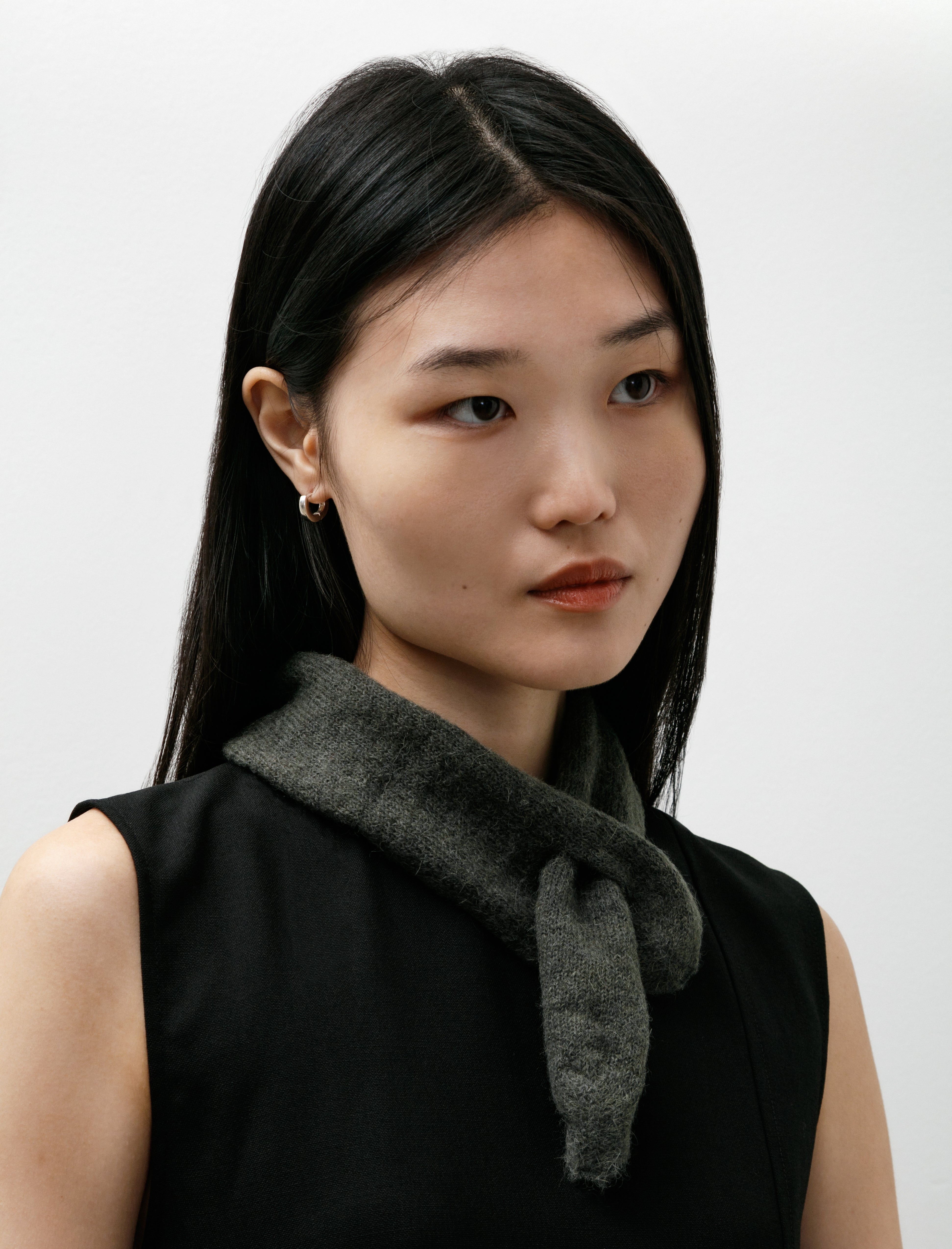 Our Legacy Miniature Scarf Moss Green Fuzzy Alpaca