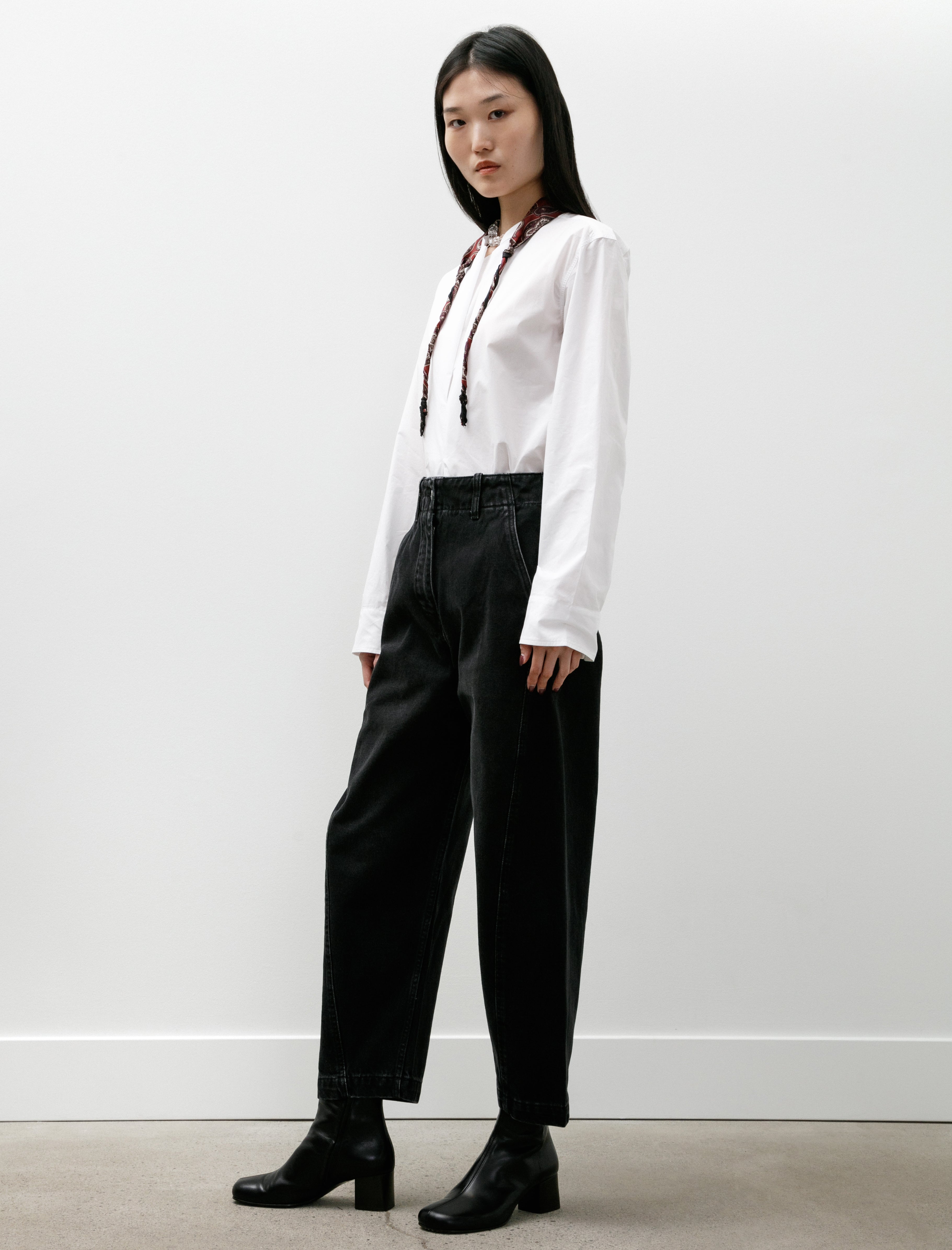 Studio Nicholson Akerman Rounded Denim Washed Black