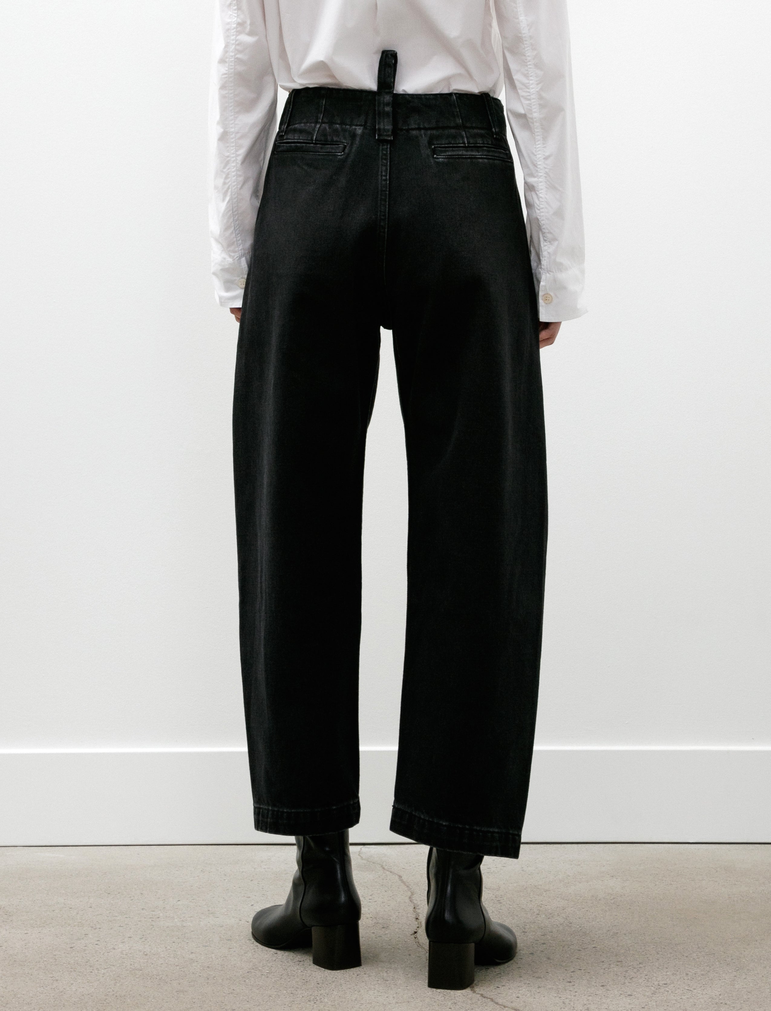 Studio Nicholson Akerman Rounded Denim Washed Black