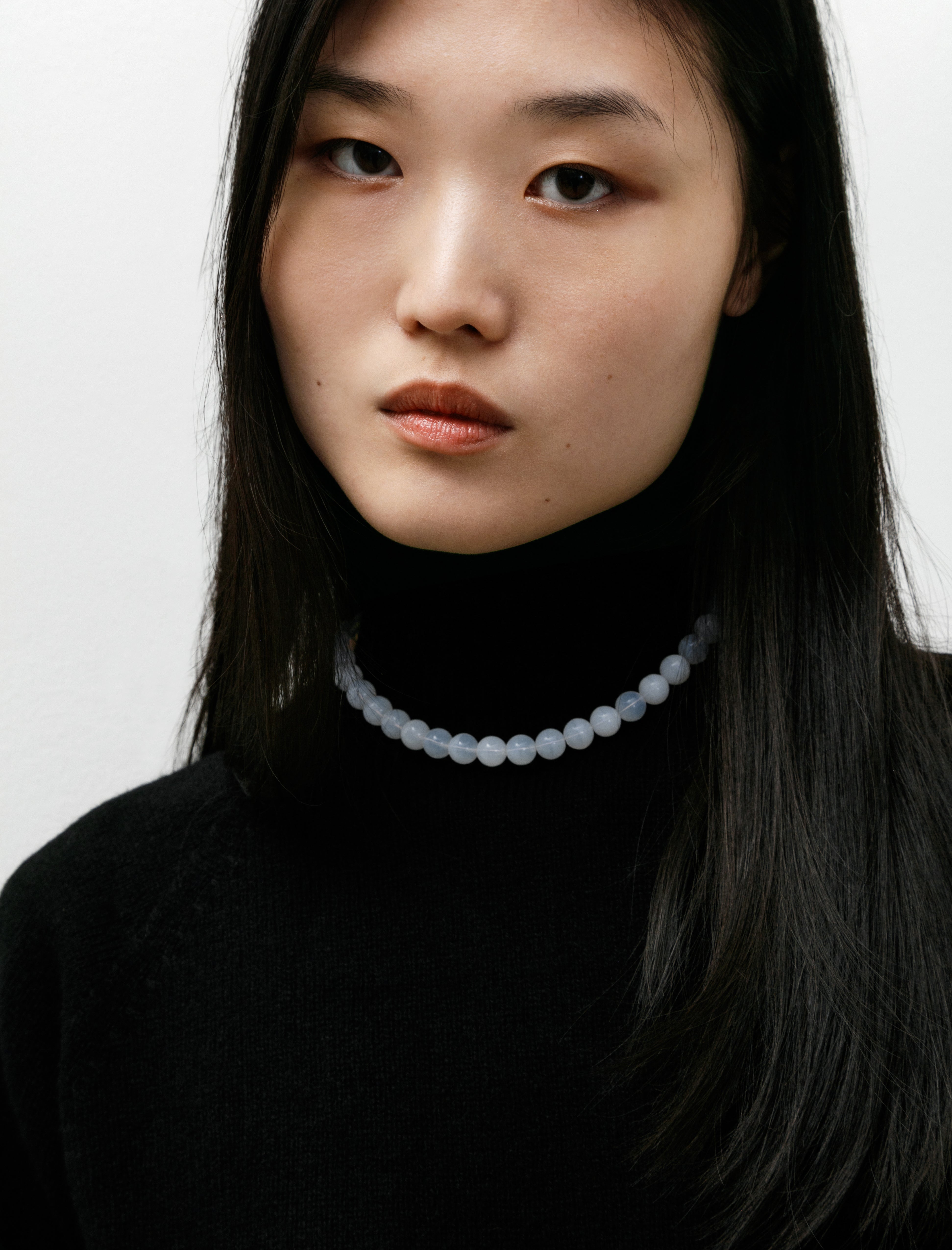 Sunspel Funnel Neck Jumper Black