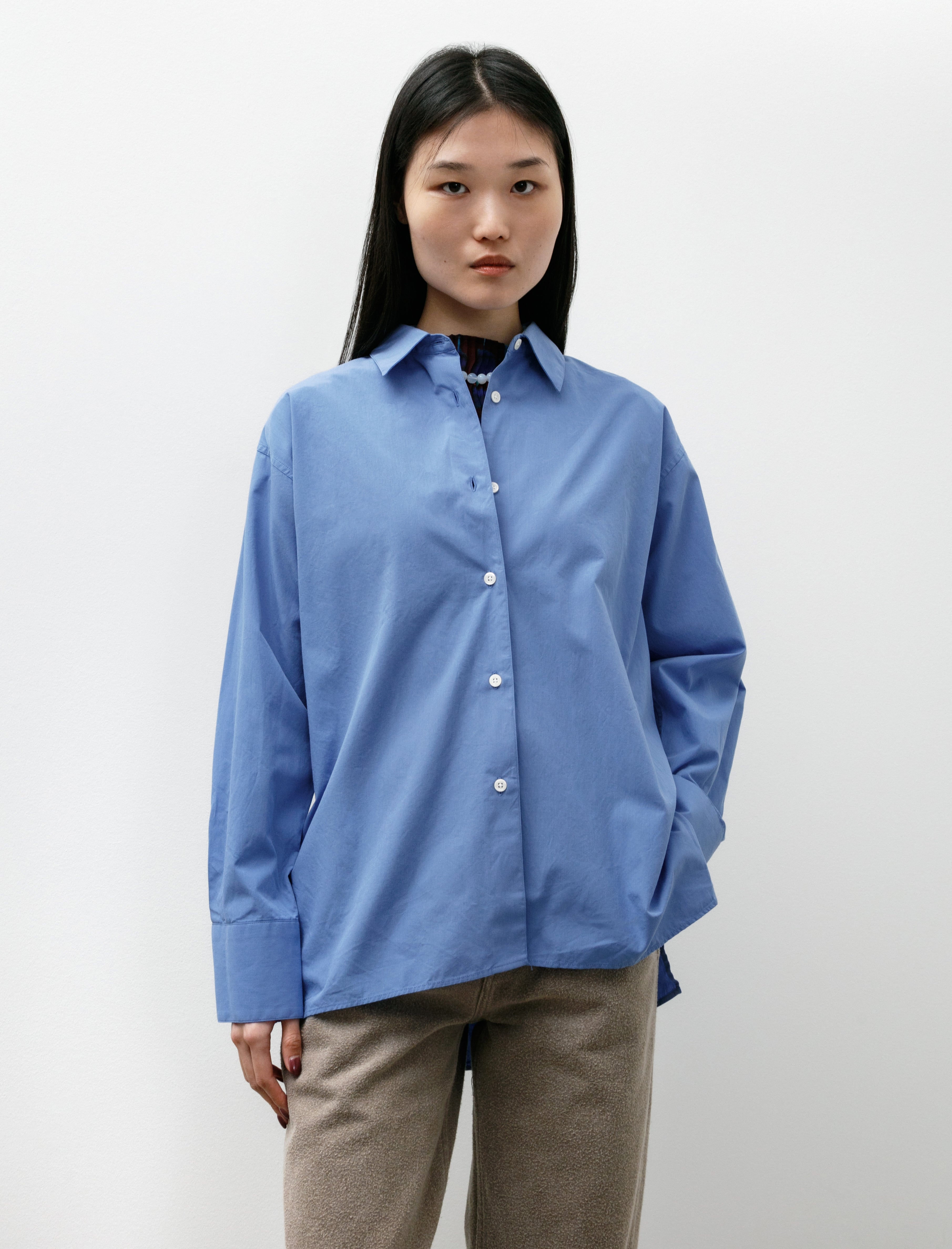 mfpen Irregular Shirt Desktop Blue