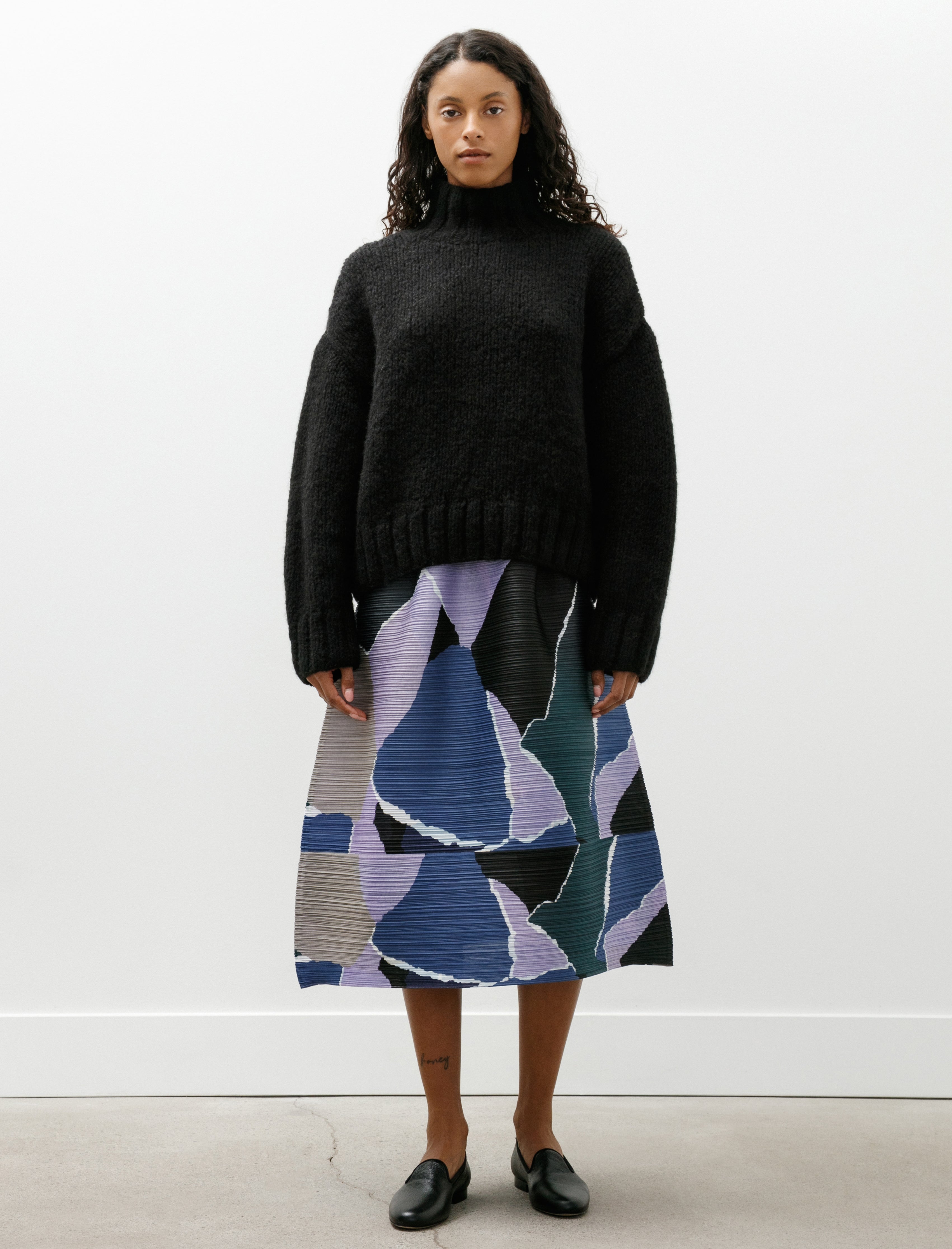 Pleats Please by Issey Miyake Surprise! Skirt Purple