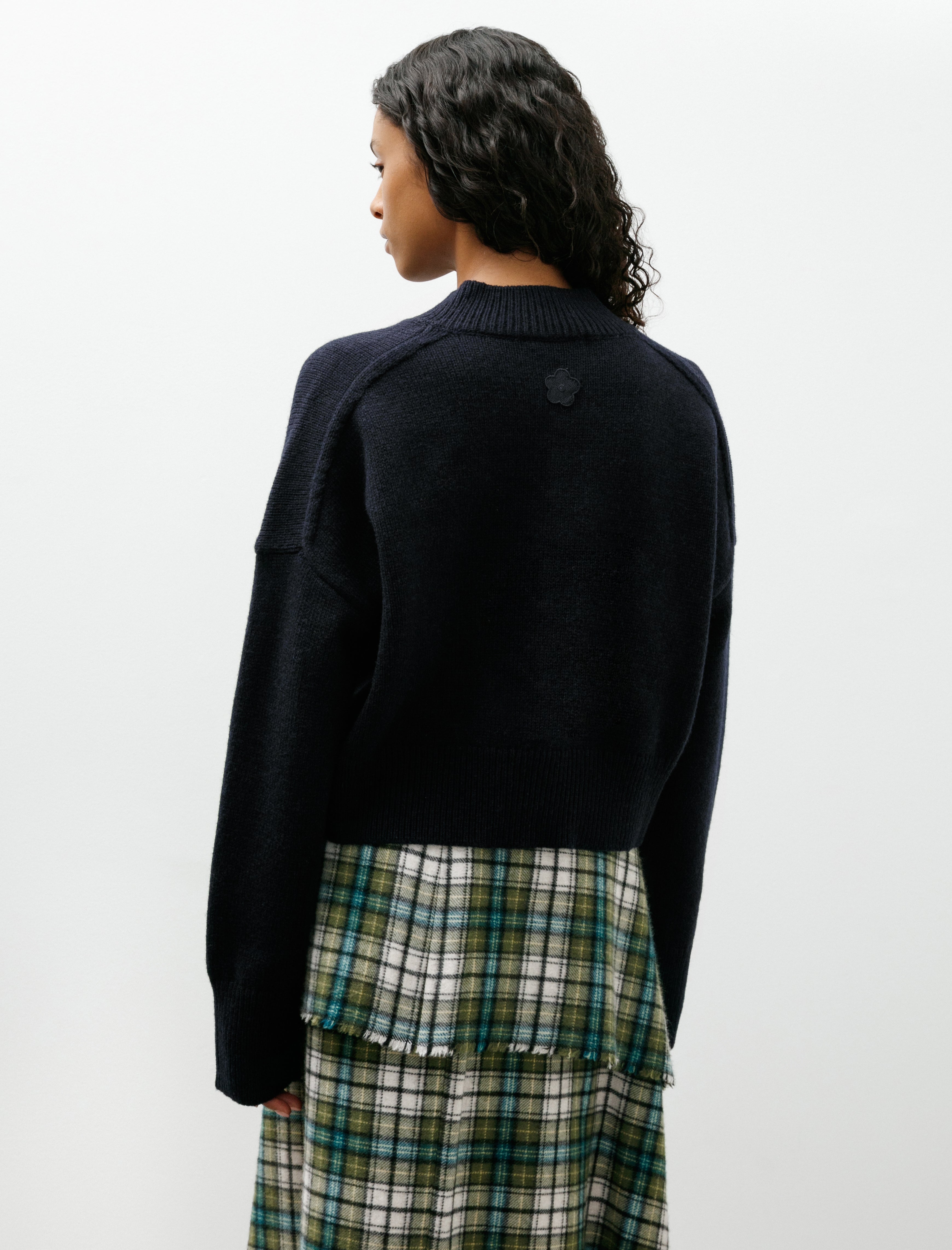 Cecilie Bahnsen Fenne Jumper Winter Lambswool Navy