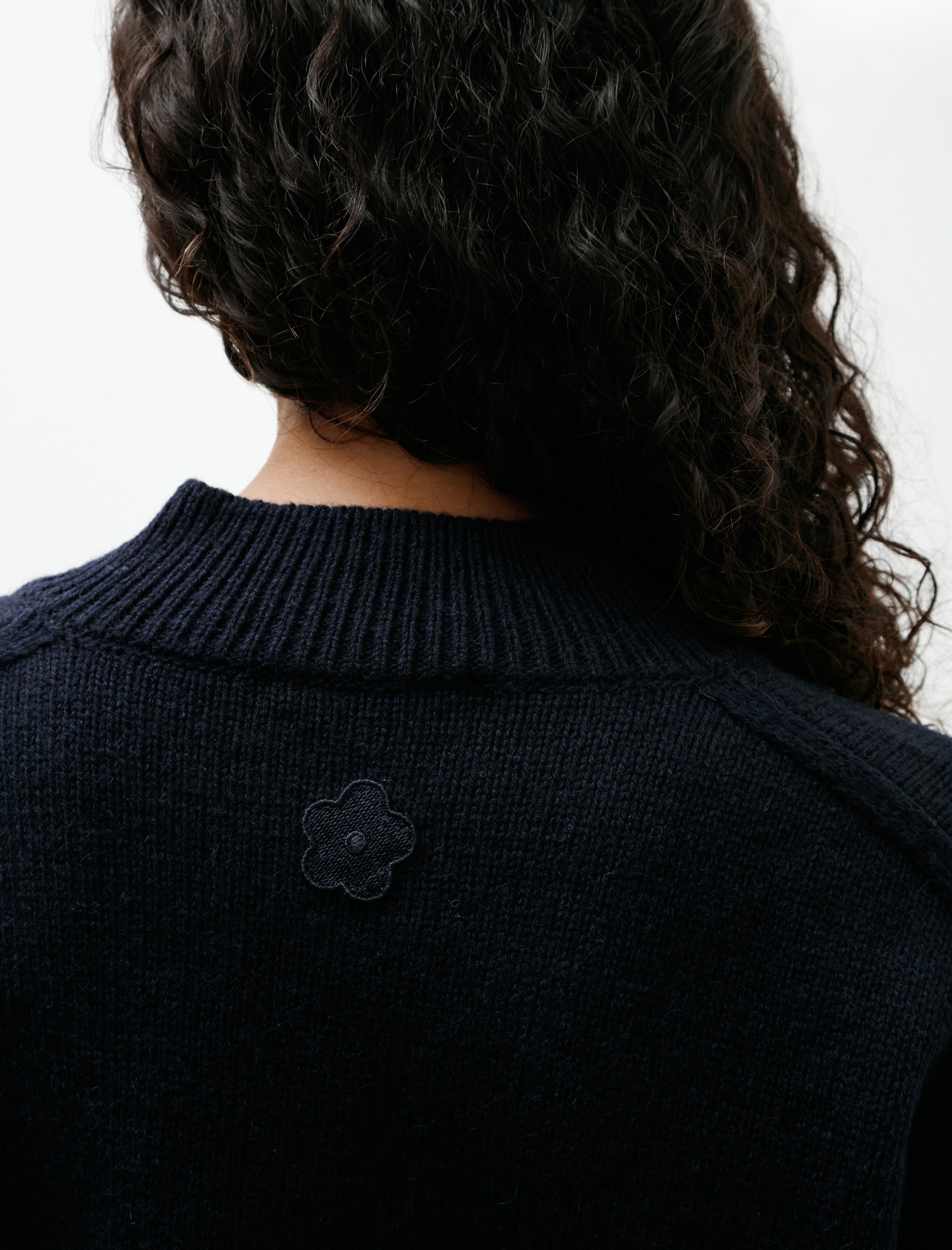 Cecilie Bahnsen Fenne Jumper Winter Lambswool Navy