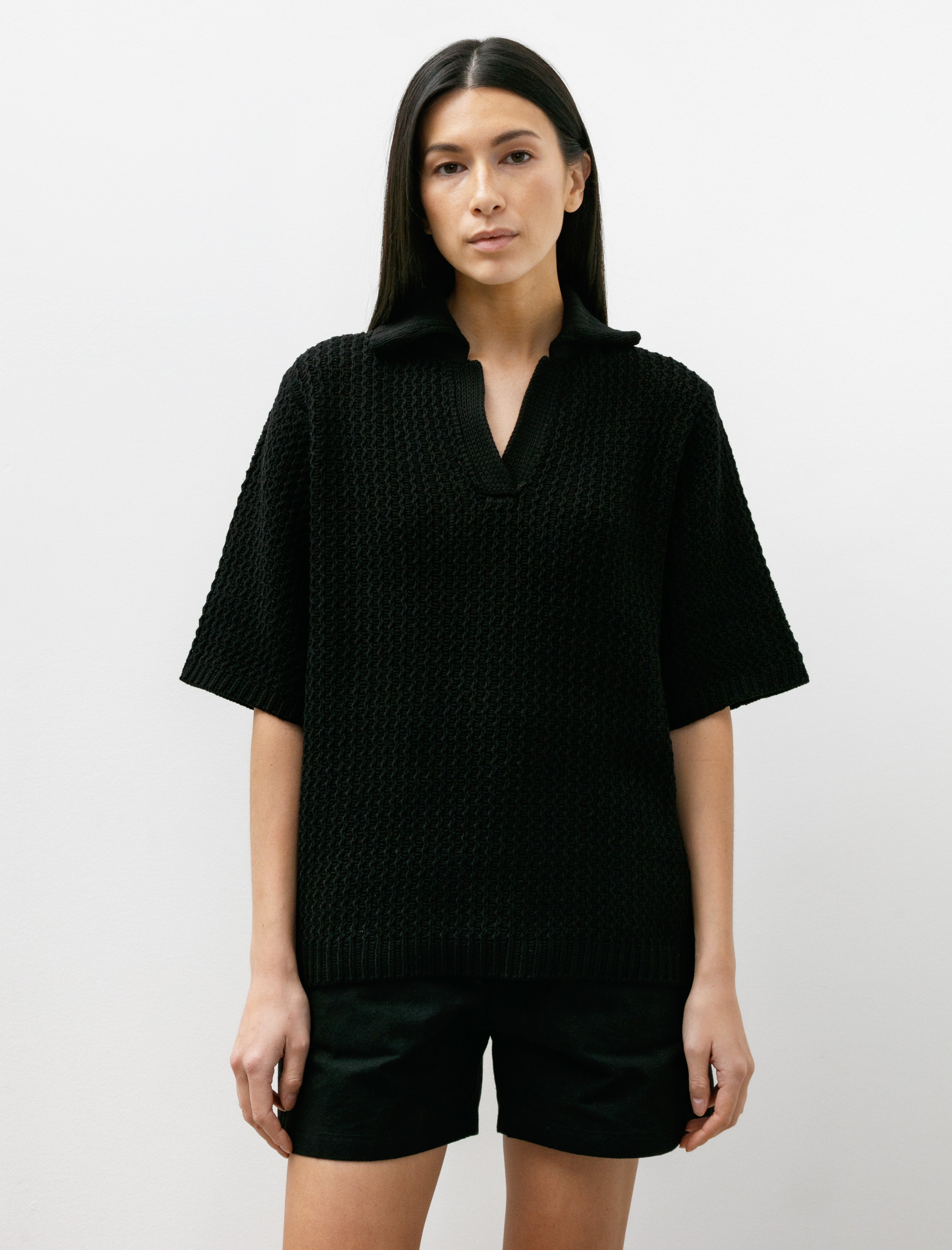 Lauren Manoogian Rack Polo Black