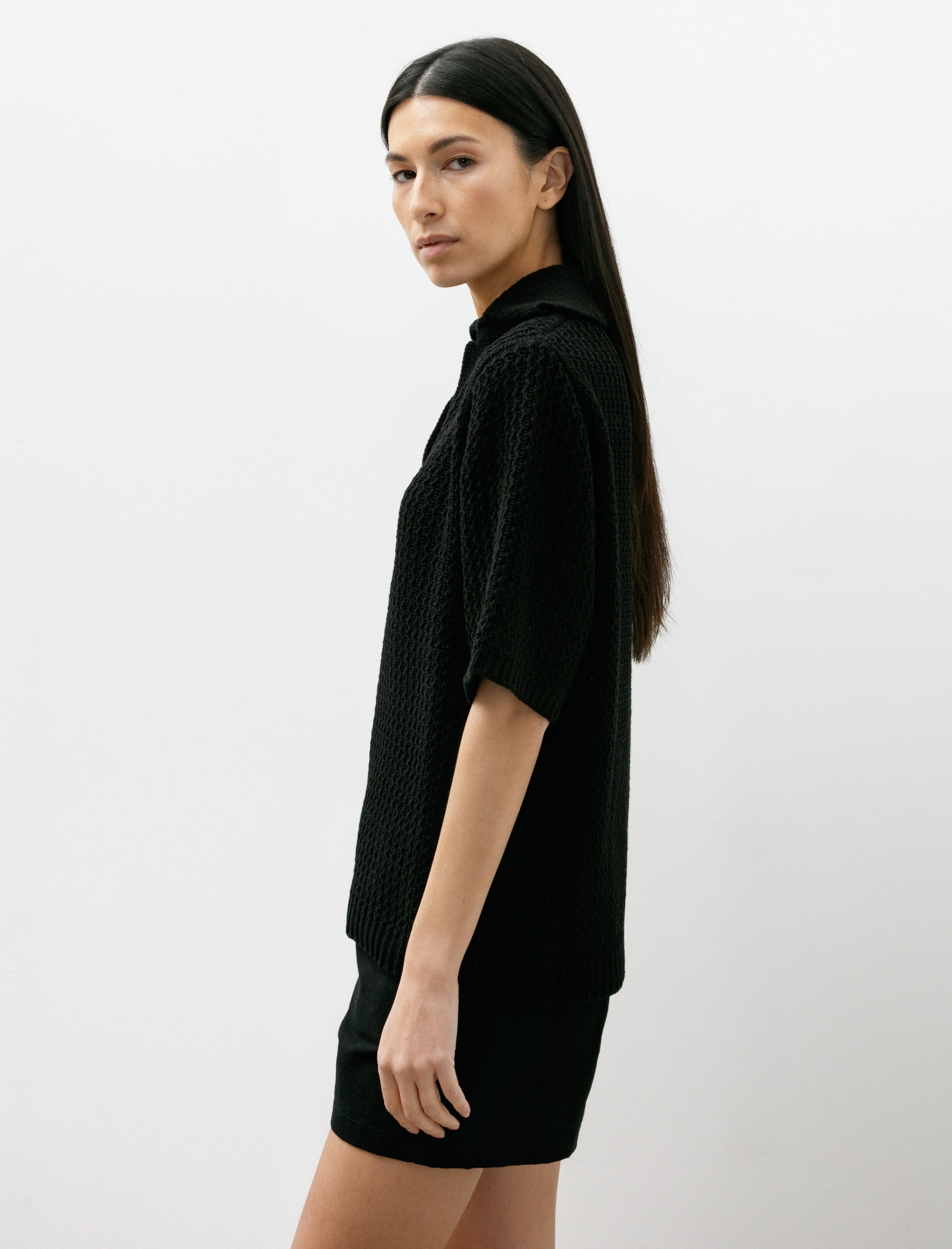 Lauren Manoogian Rack Polo Black