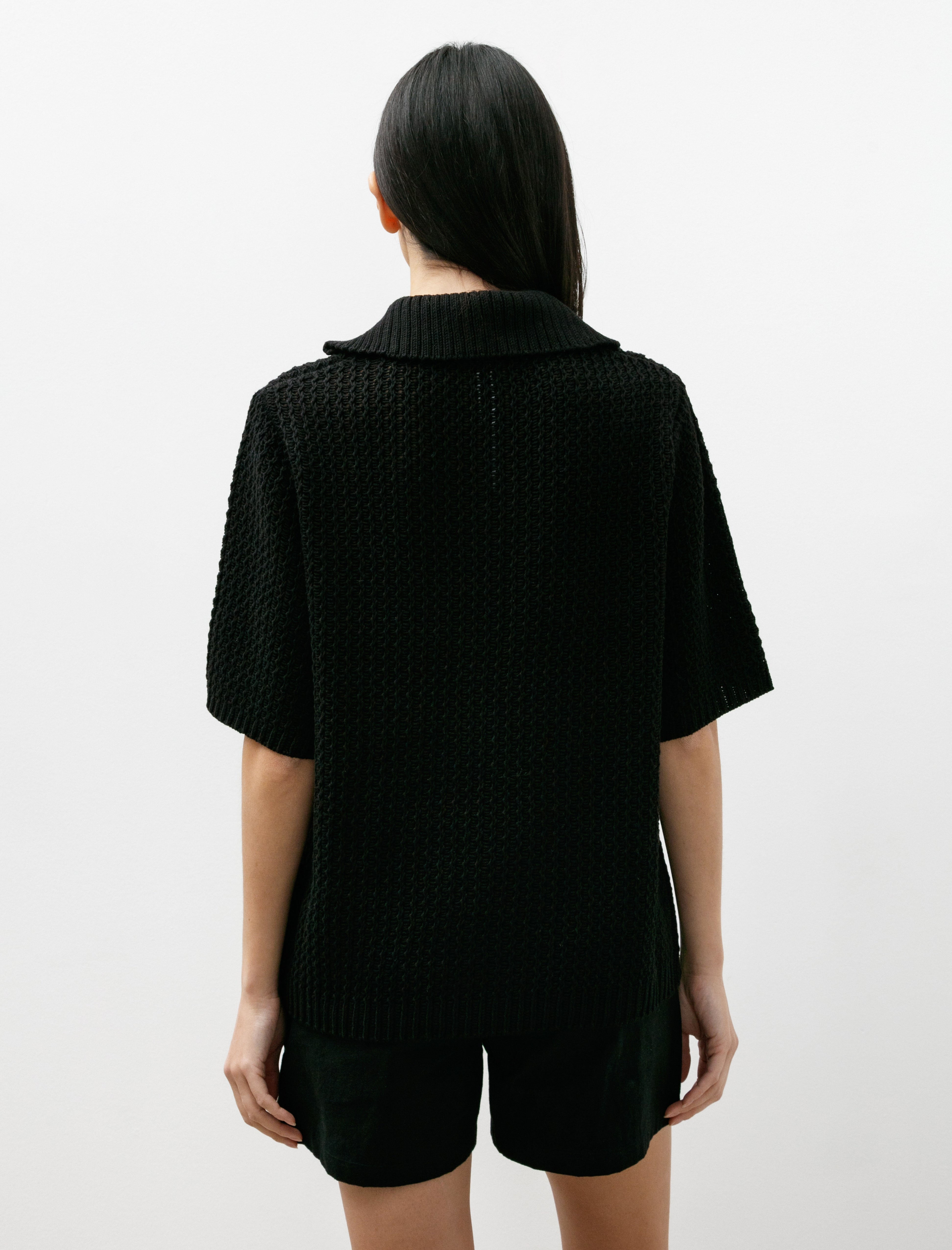 Lauren Manoogian Rack Polo Black