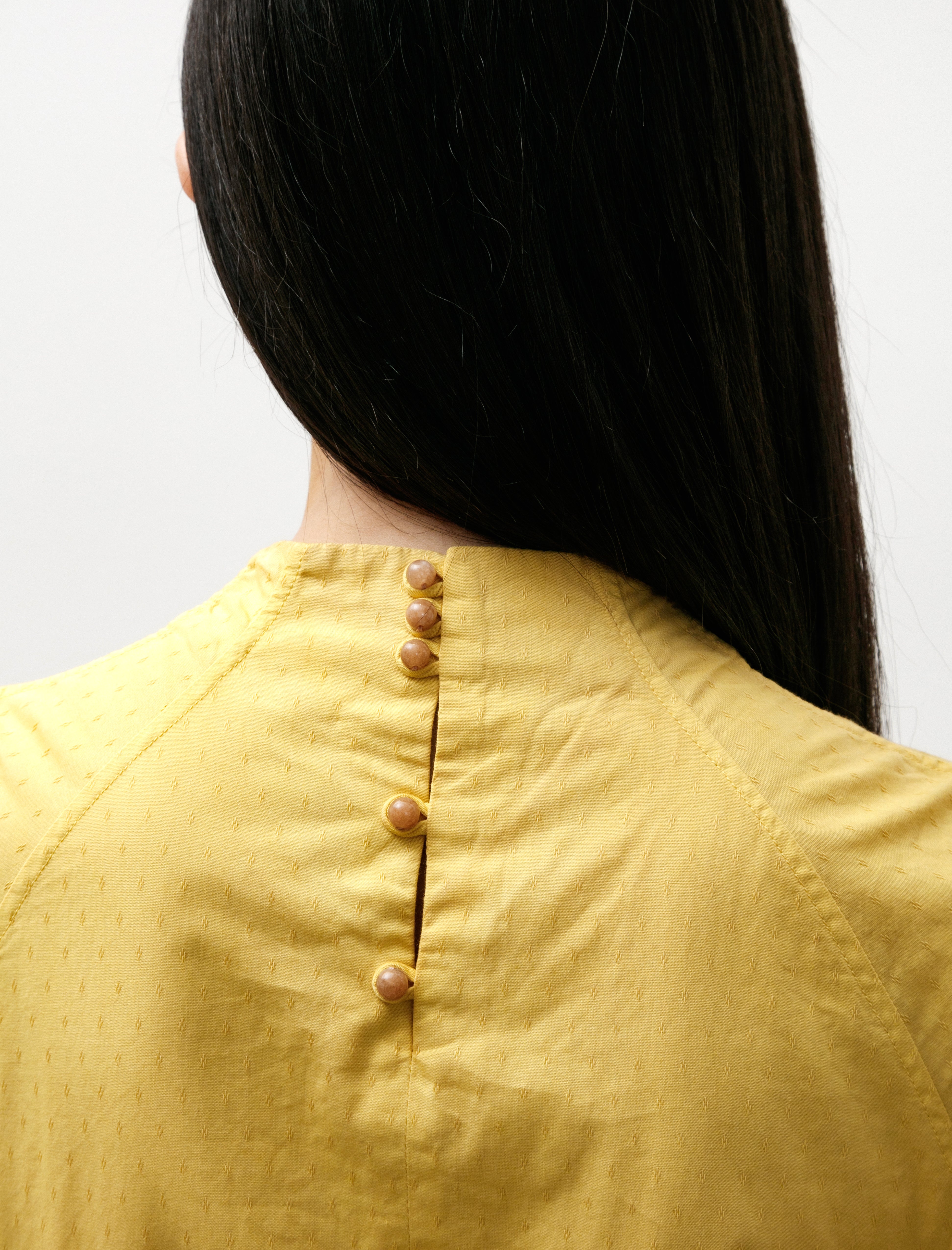 Seventyfive Raglan Gathered Dress Daffodil