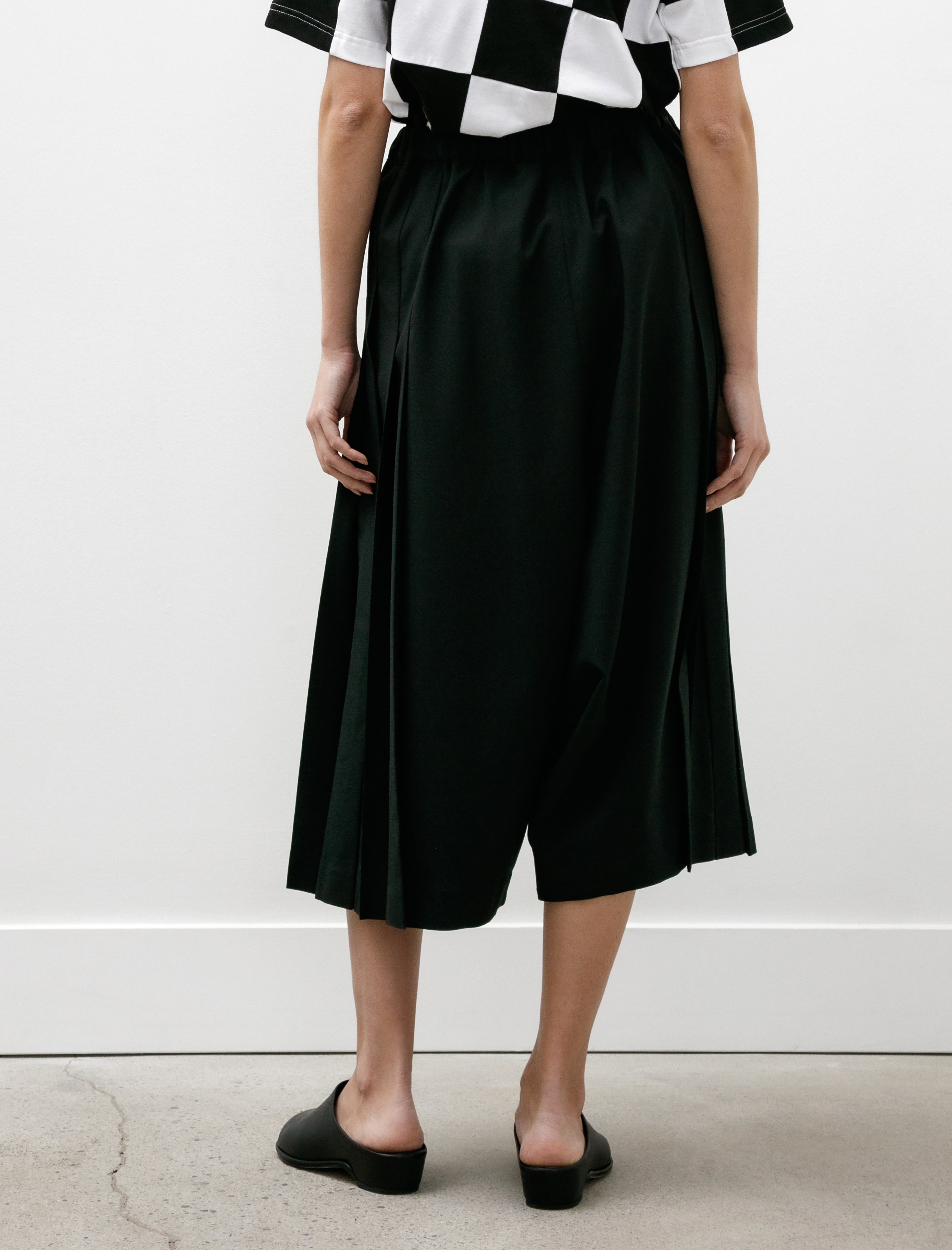 Comme des Garçons Comme des Garçons Pleated Leg Pants Black