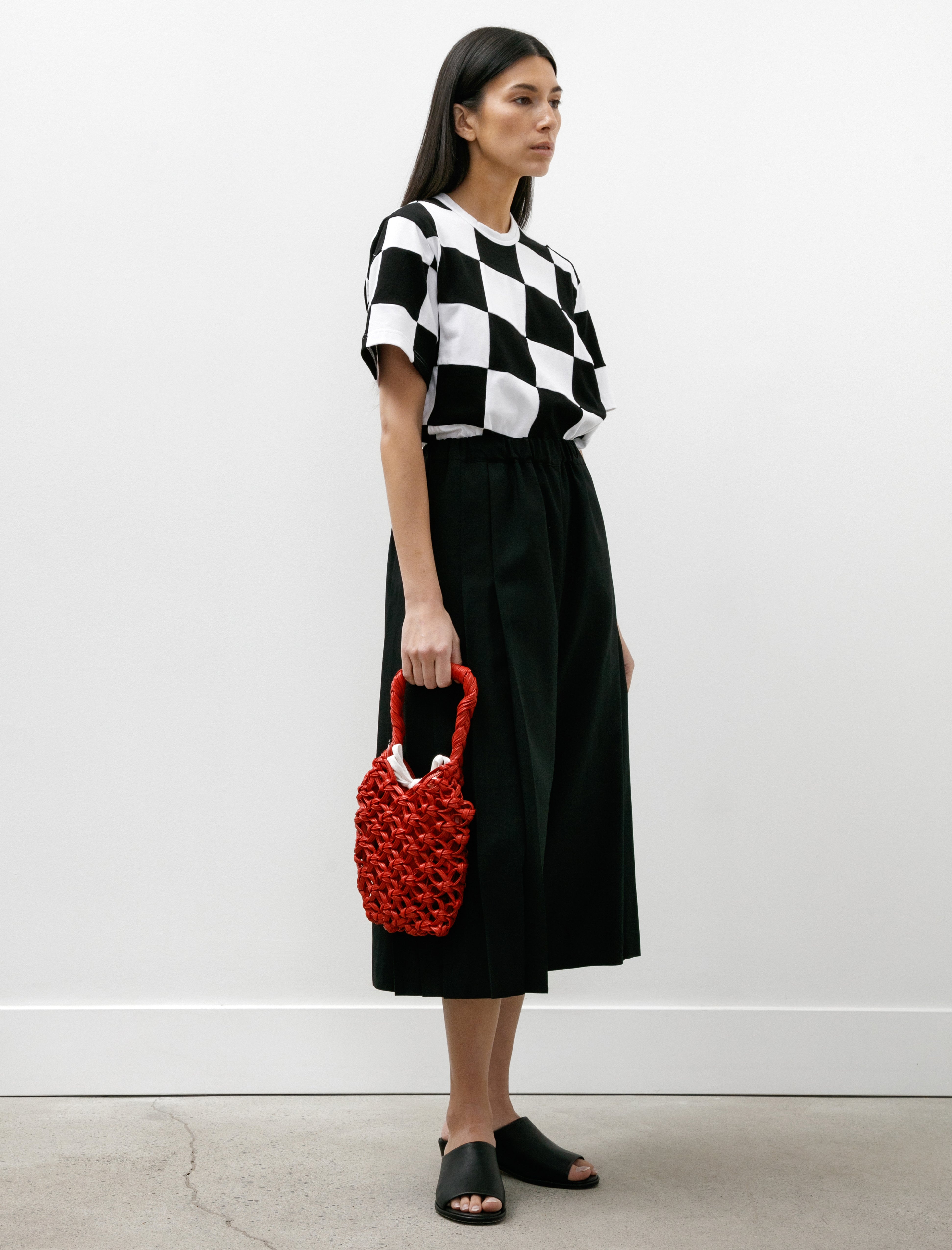 Comme des Garcons Comme des Garcons Crochet Rubber Purse Red