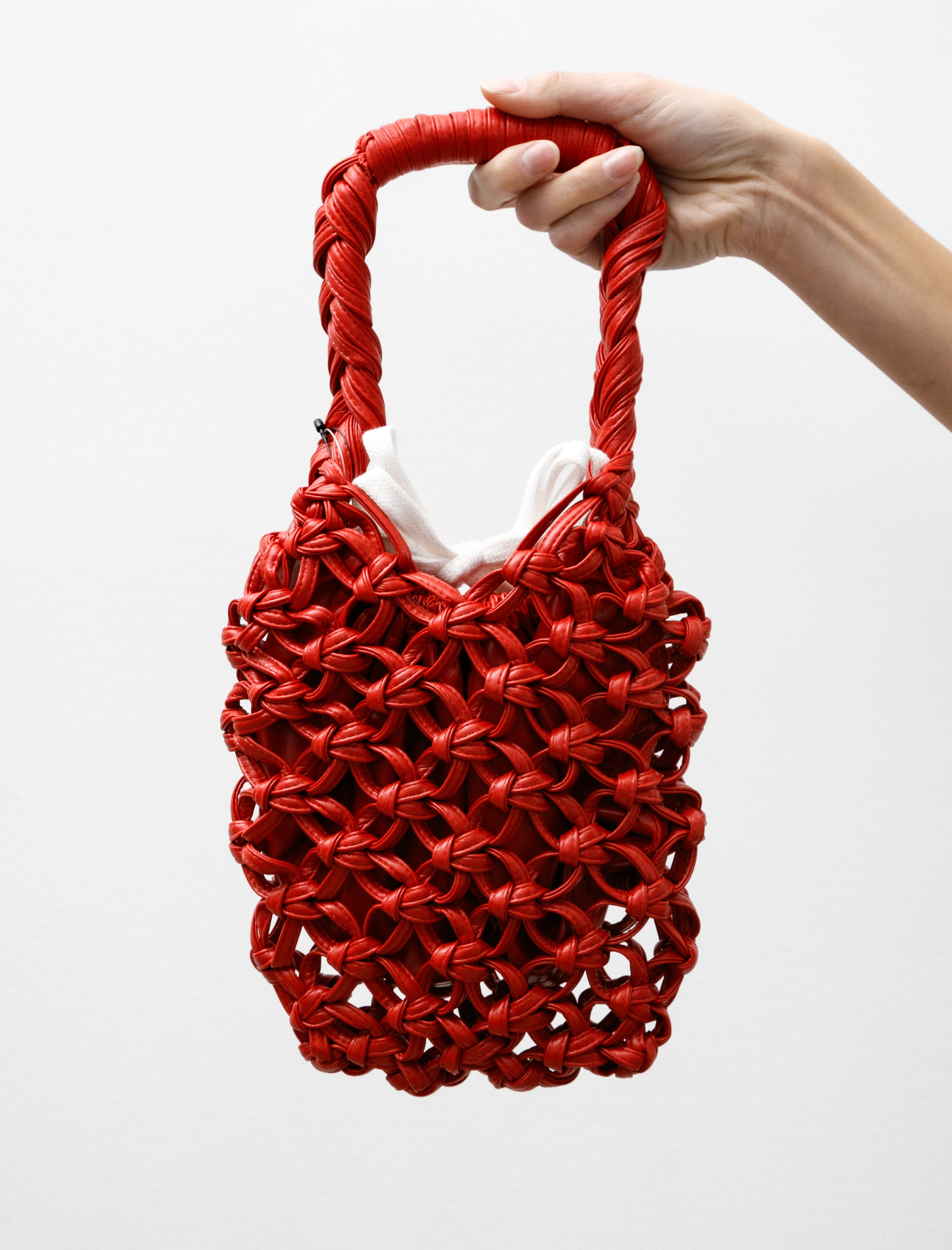 Comme des Garcons Comme des Garcons Crochet Rubber Purse Red