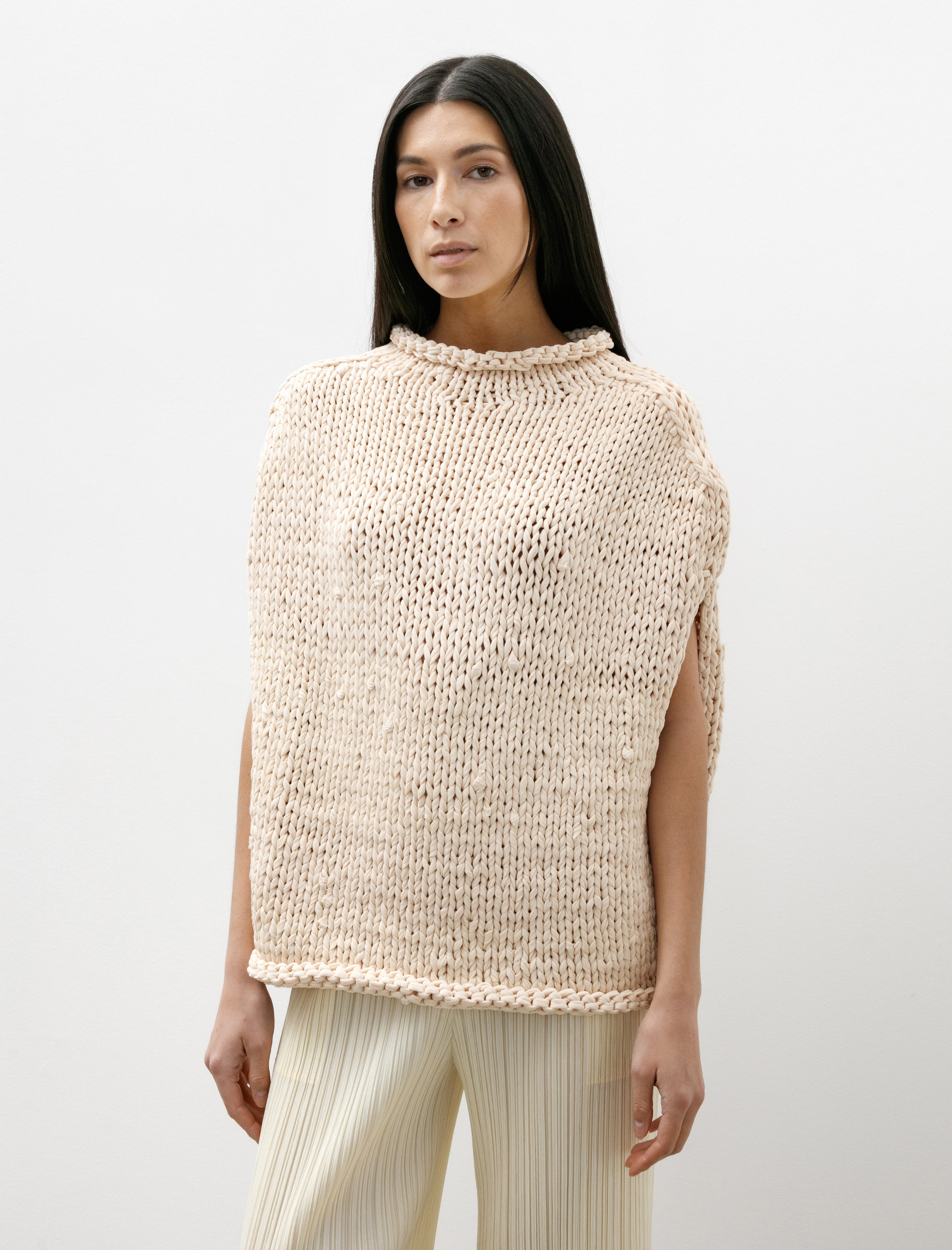 Lauren Manoogian Handknit Jersey Shell Washed Ivory