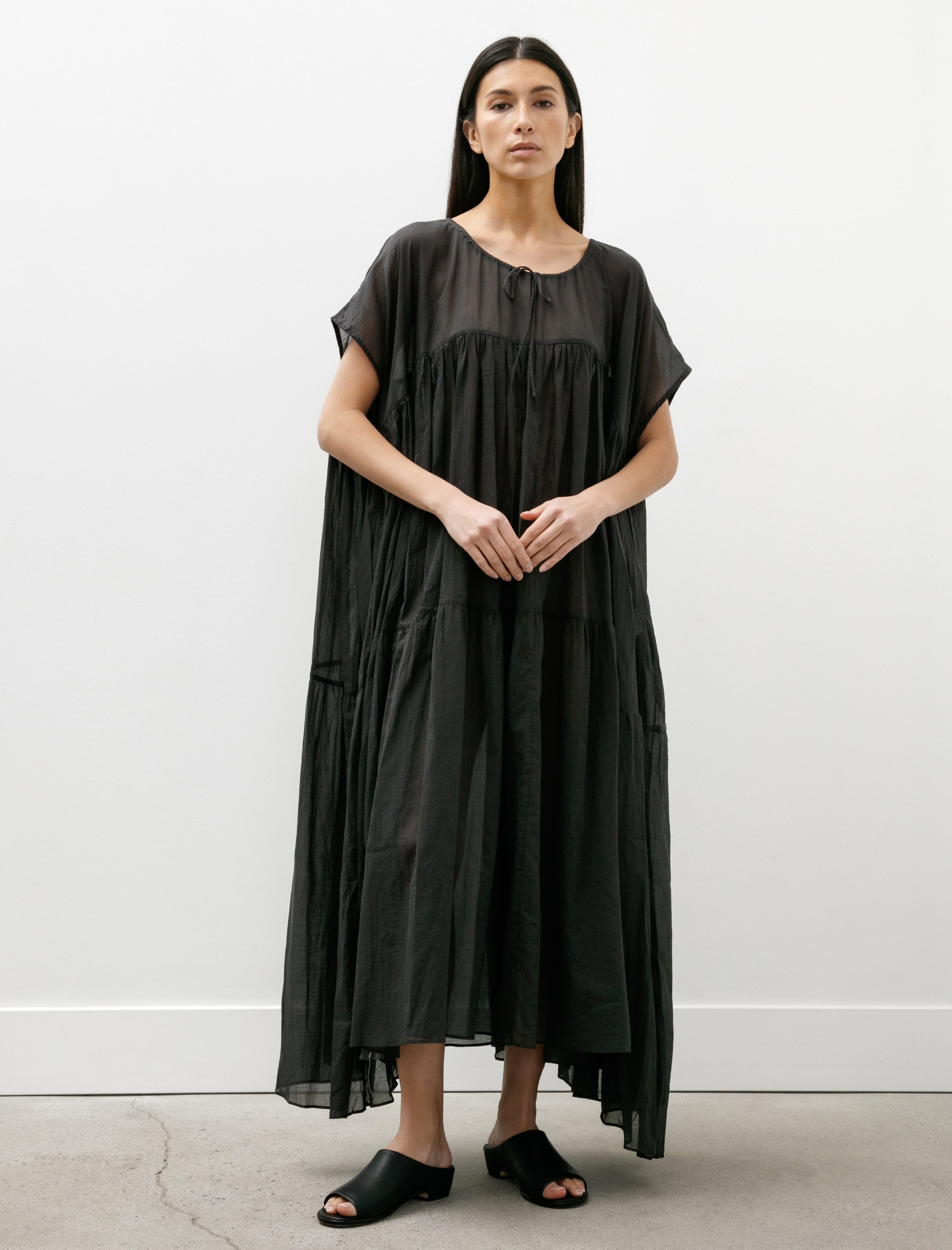 Lauren Manoogian Tier Dress Charcoal