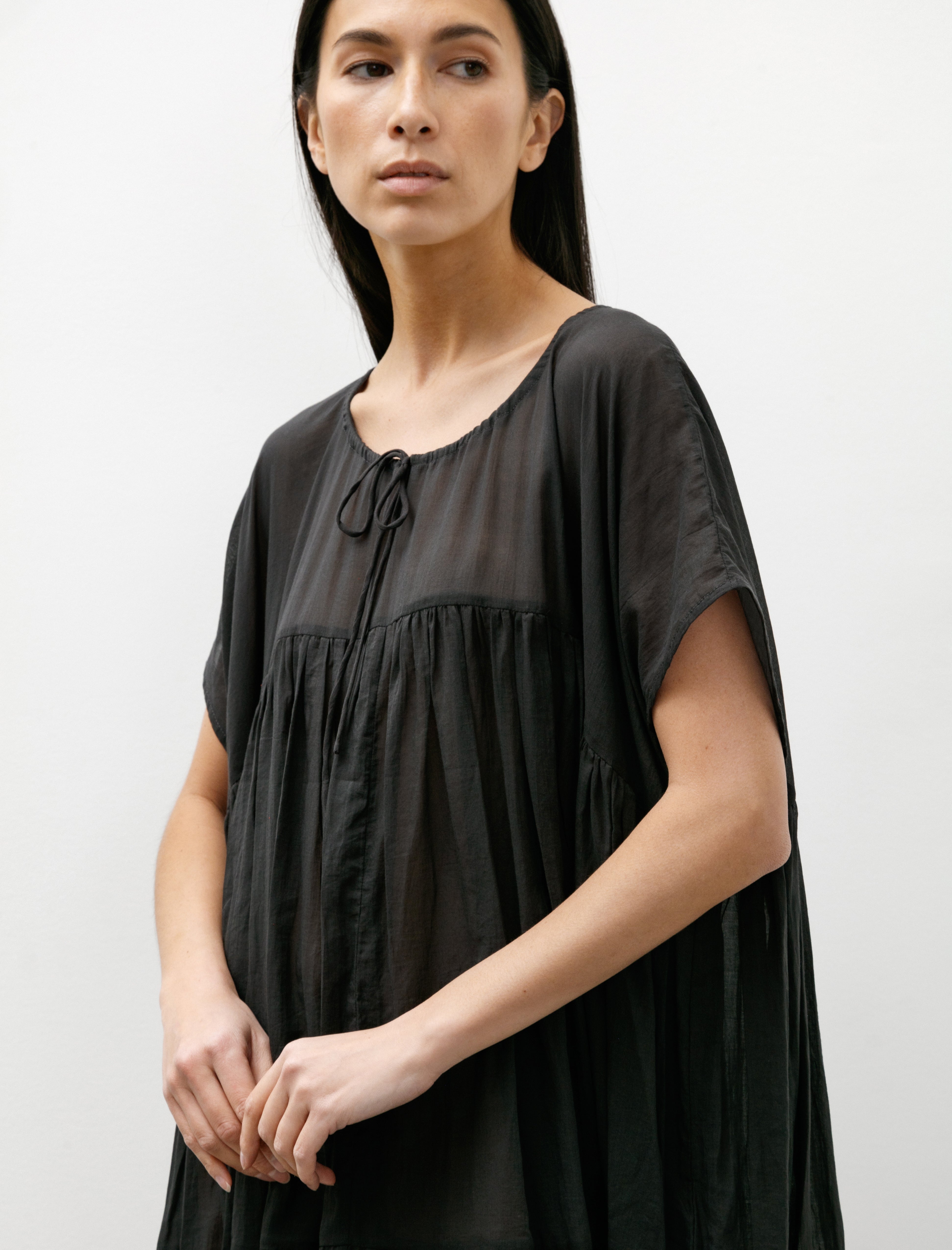 Lauren Manoogian Tier Dress Charcoal