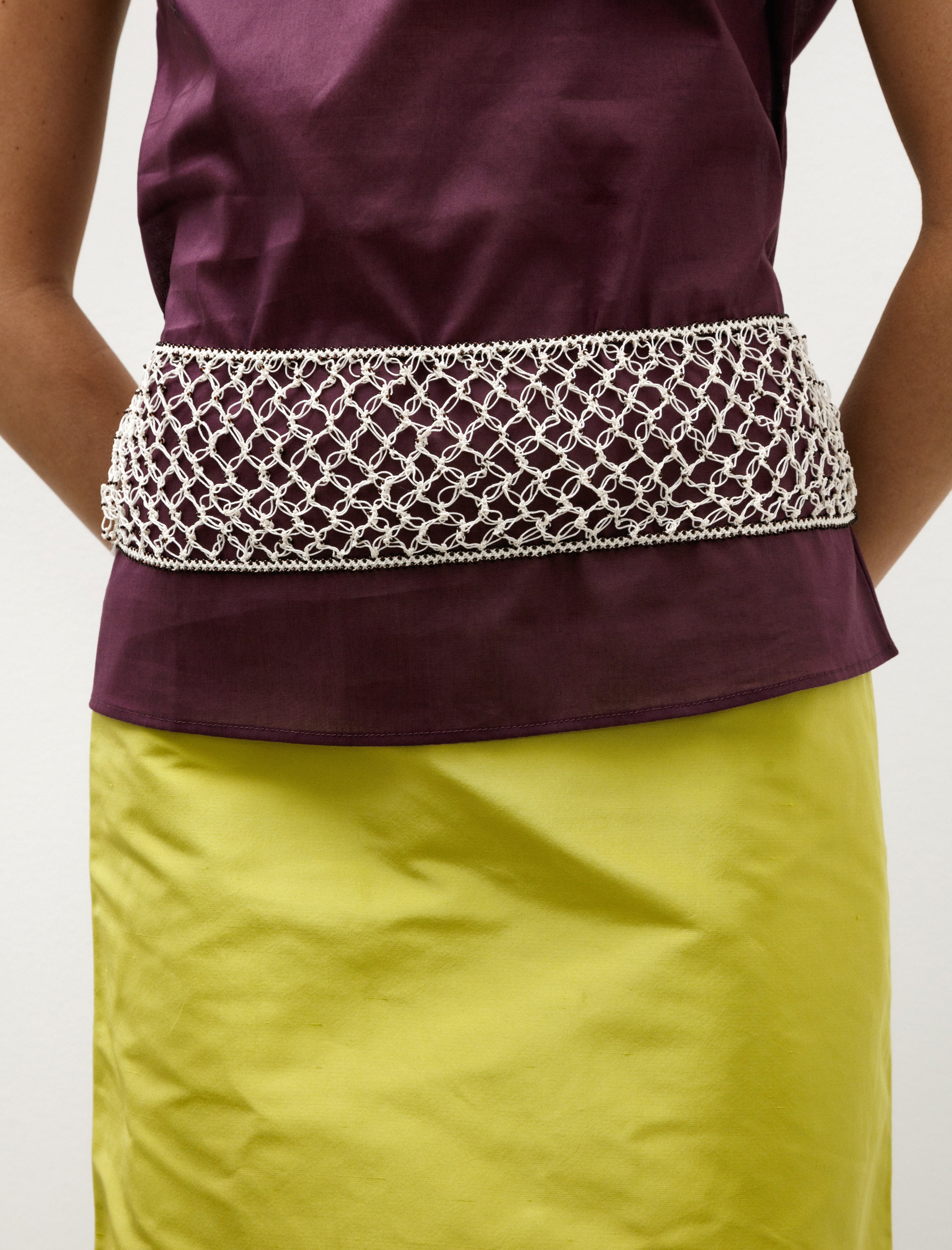 Sera Glass Bead Embroidery Belt