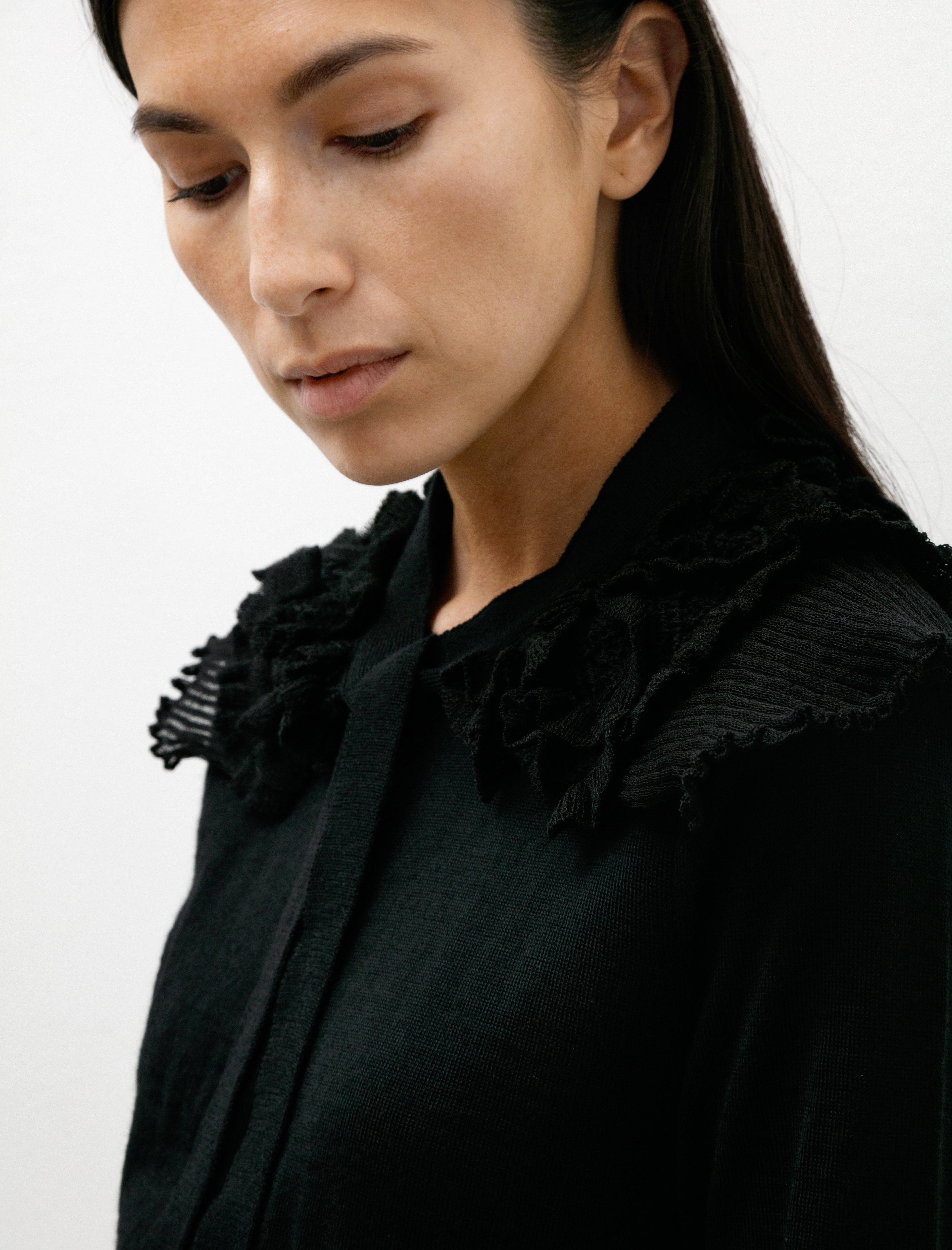 Comme des Garcons Comme des Garcons Removable Collar Cardigan Black