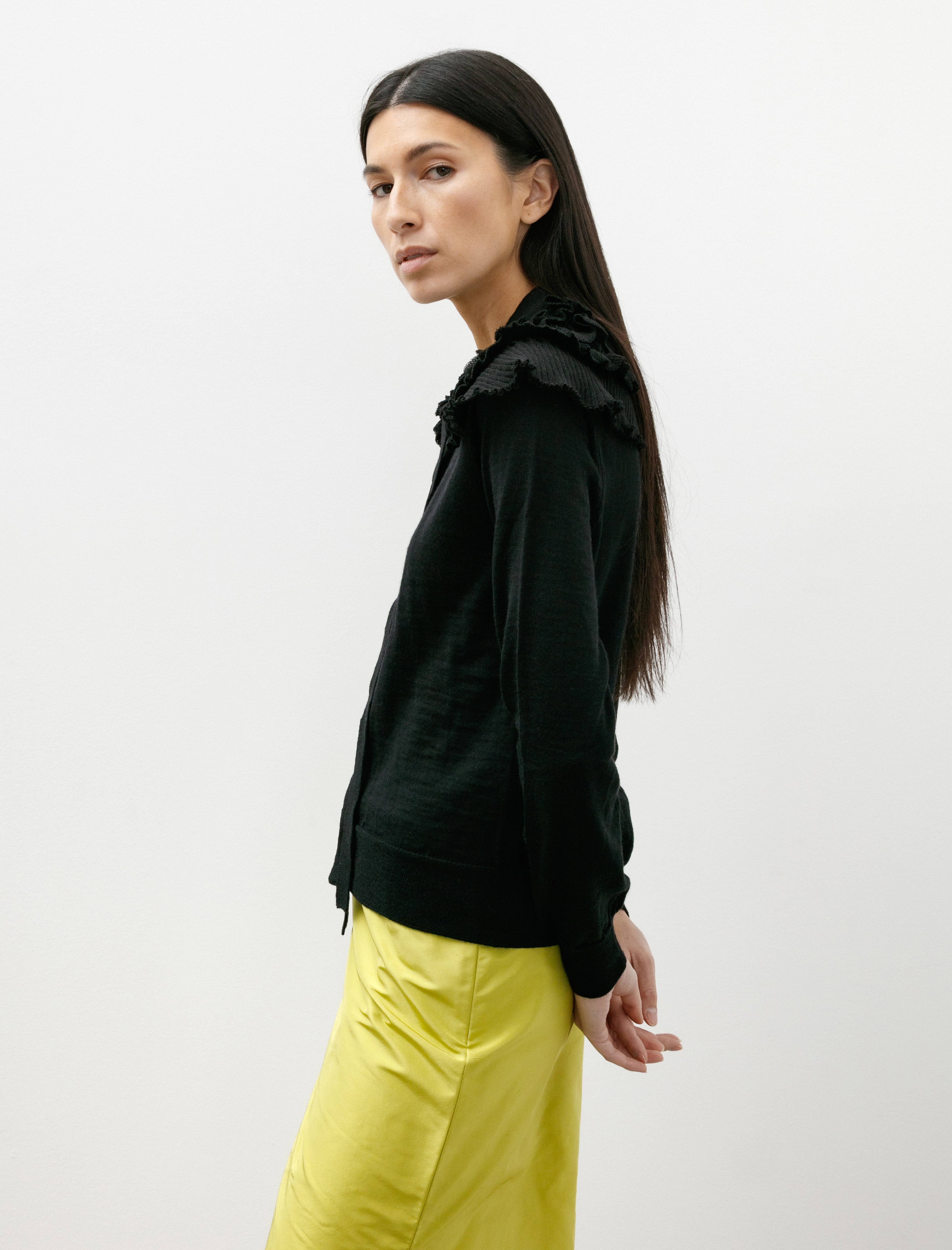 Comme des Garcons Comme des Garcons Removable Collar Cardigan Black