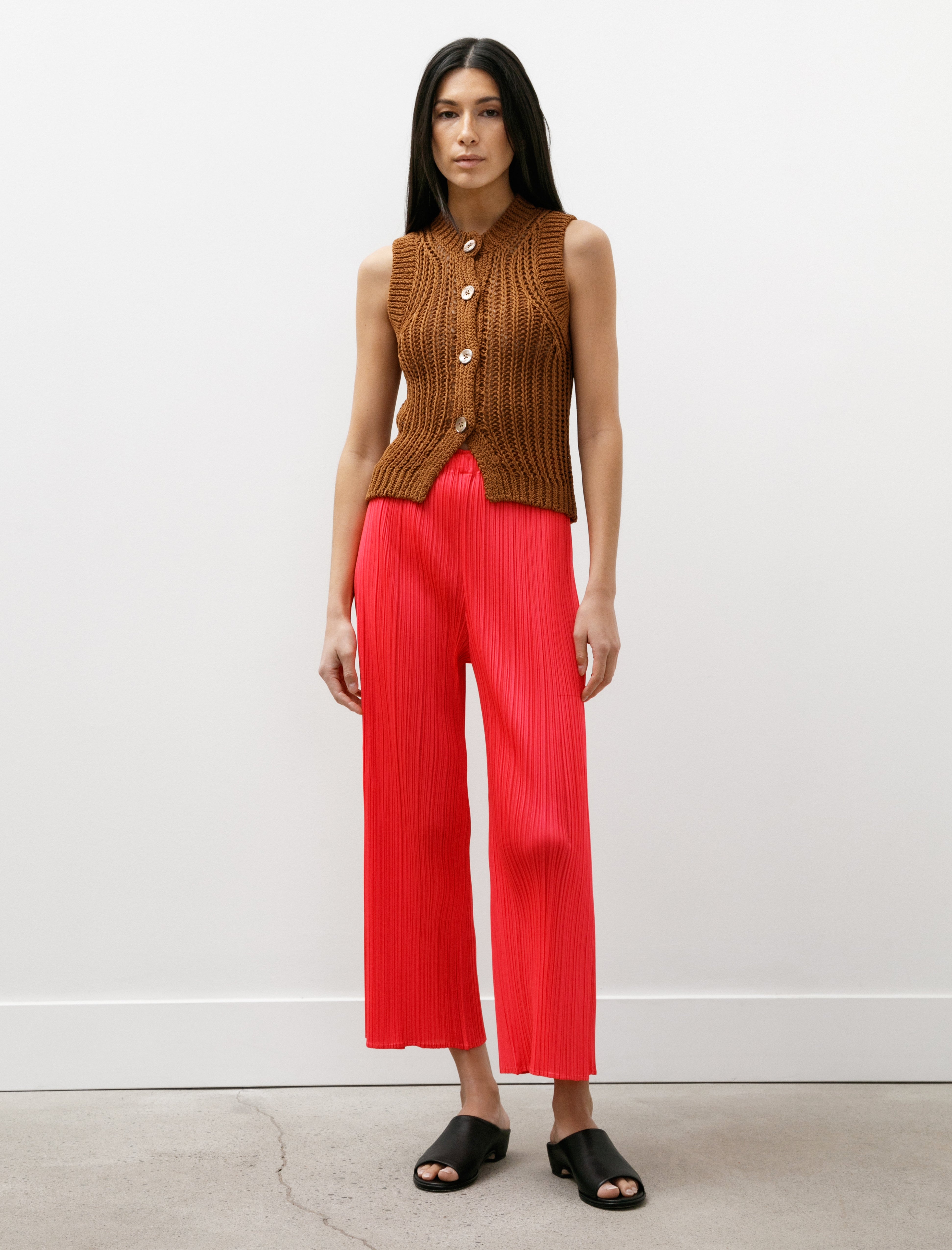 Pleats Please by Issey Miyake Monthly Colours Pants Bright Pink