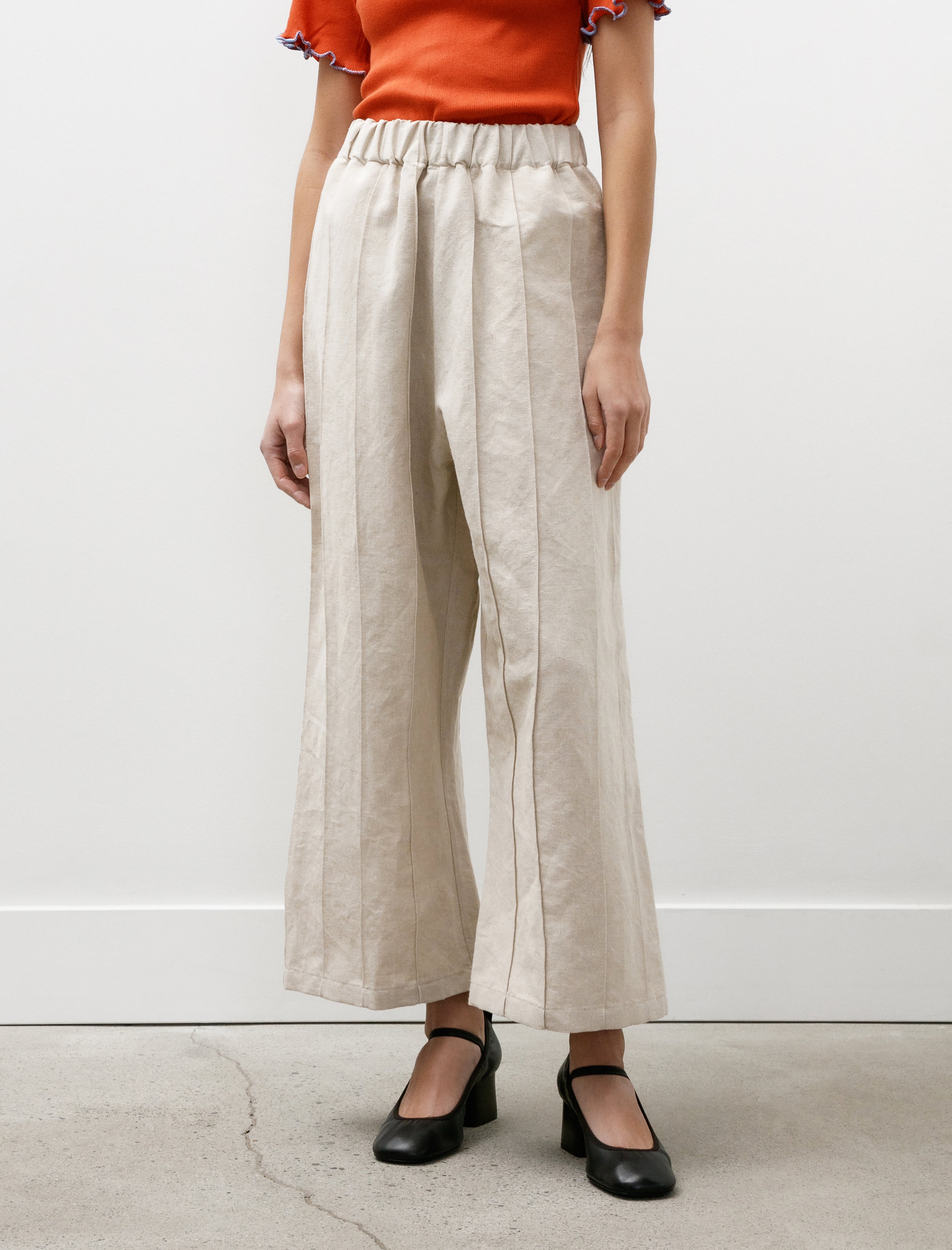 MAN-TLE W-R18 Pants-3 Tuck Pants Undyed Bamboo
