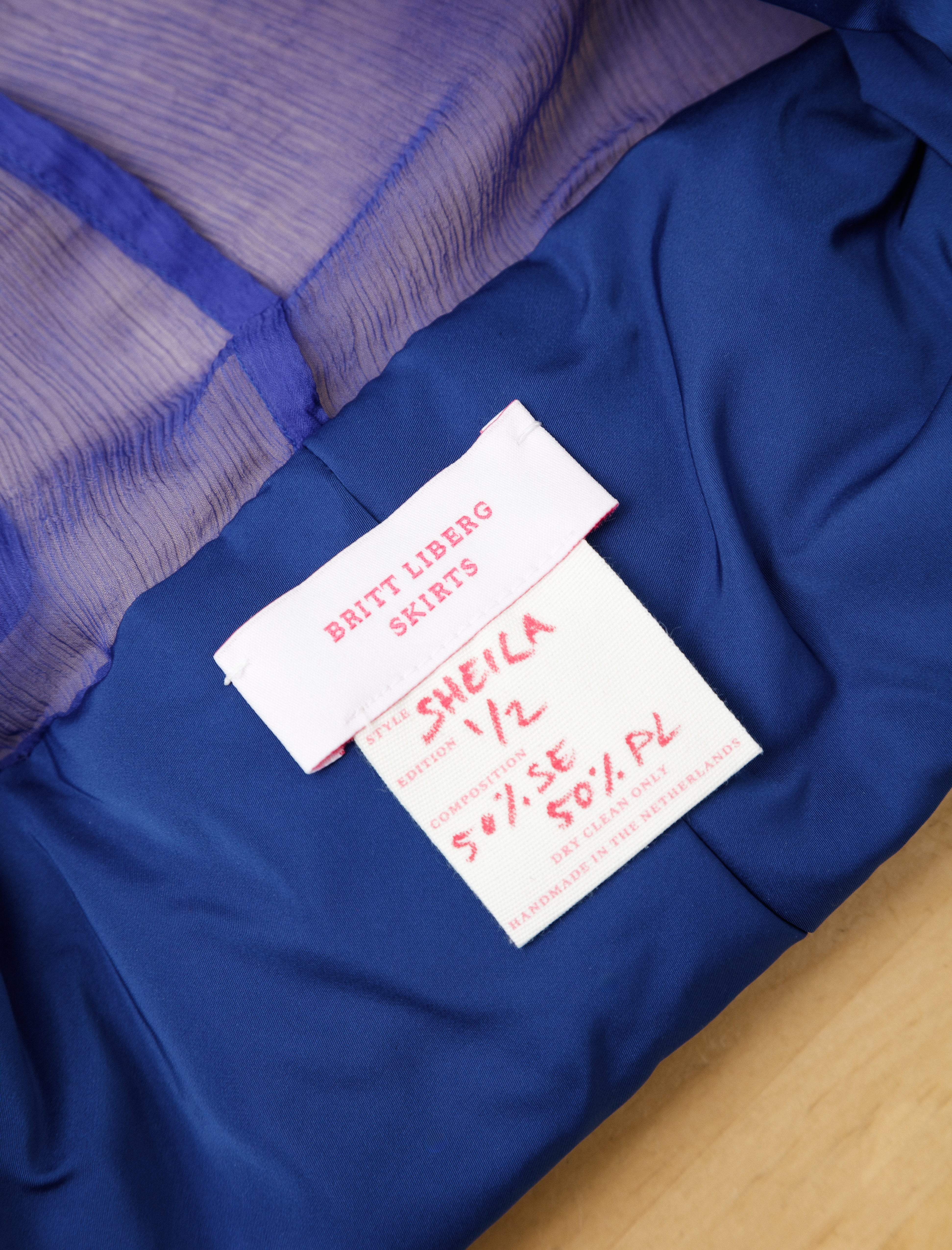 Britt Liberg Sheila Skirt Sheer Cobalt