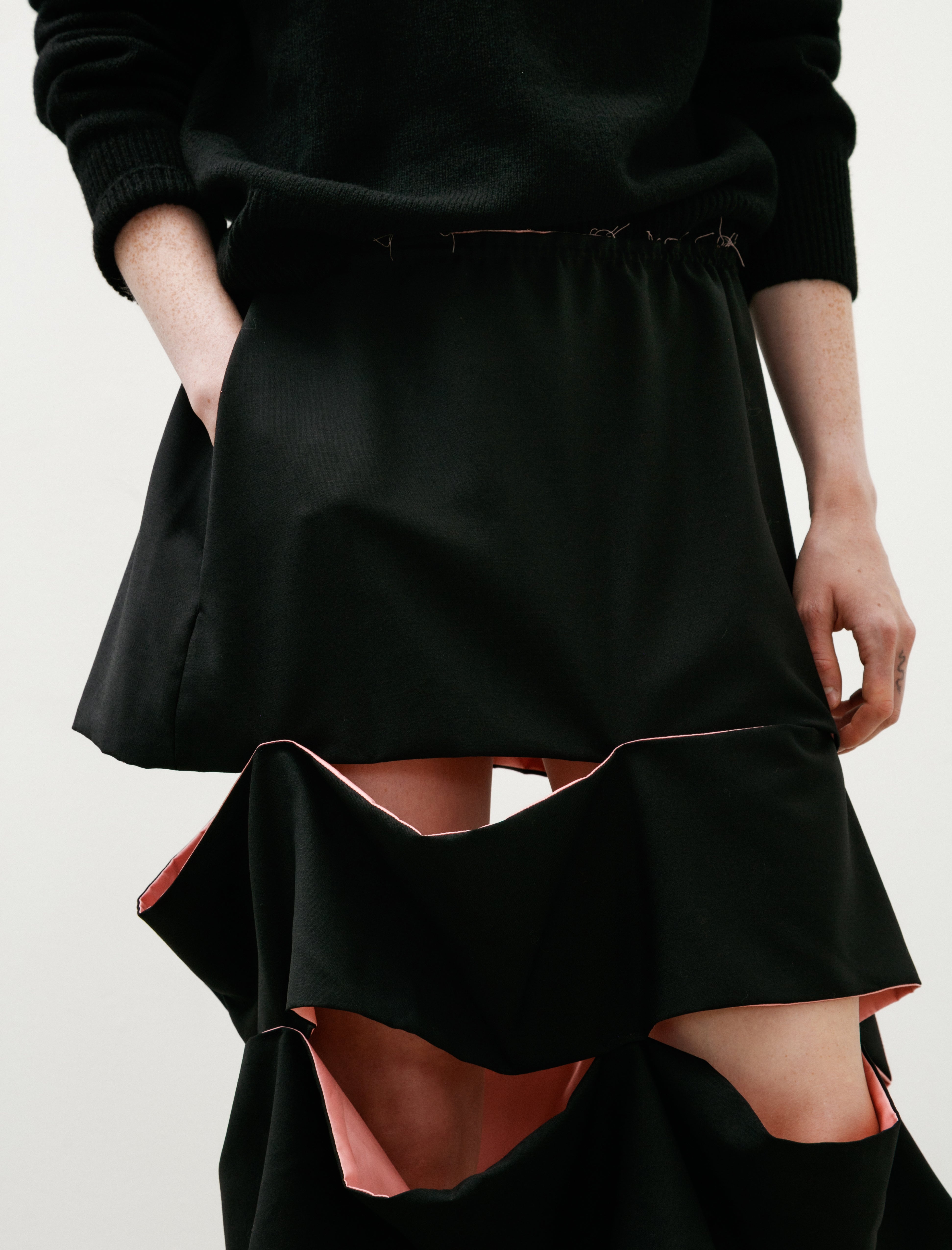 Britt LIberg Isa Skirt Black/Pink