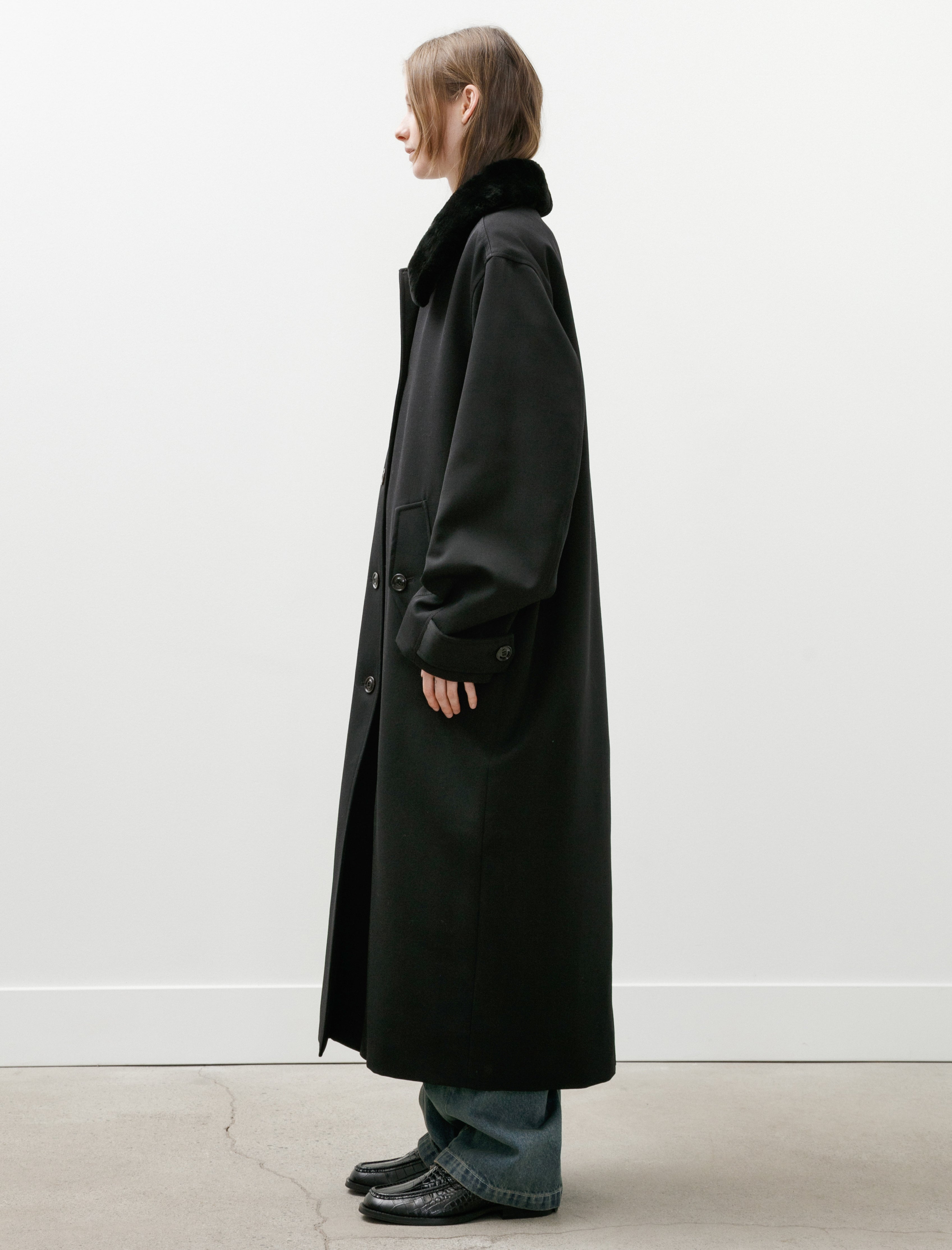 Our Legacy Tundra Coat Coarse Black Gabardine
