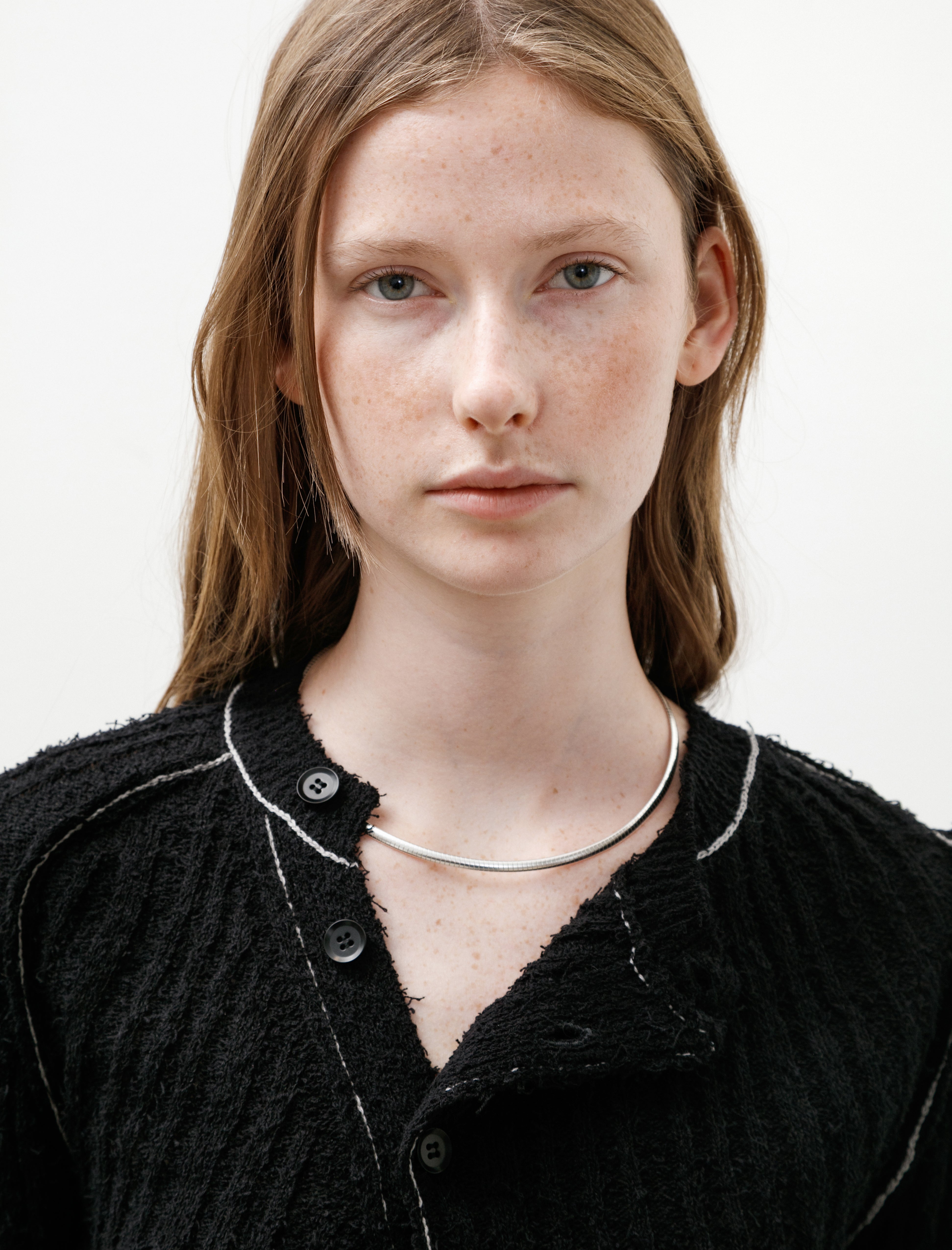 Y's by Yohji Yamamoto Contrast Stitch Asymmetrical Cardigan Black