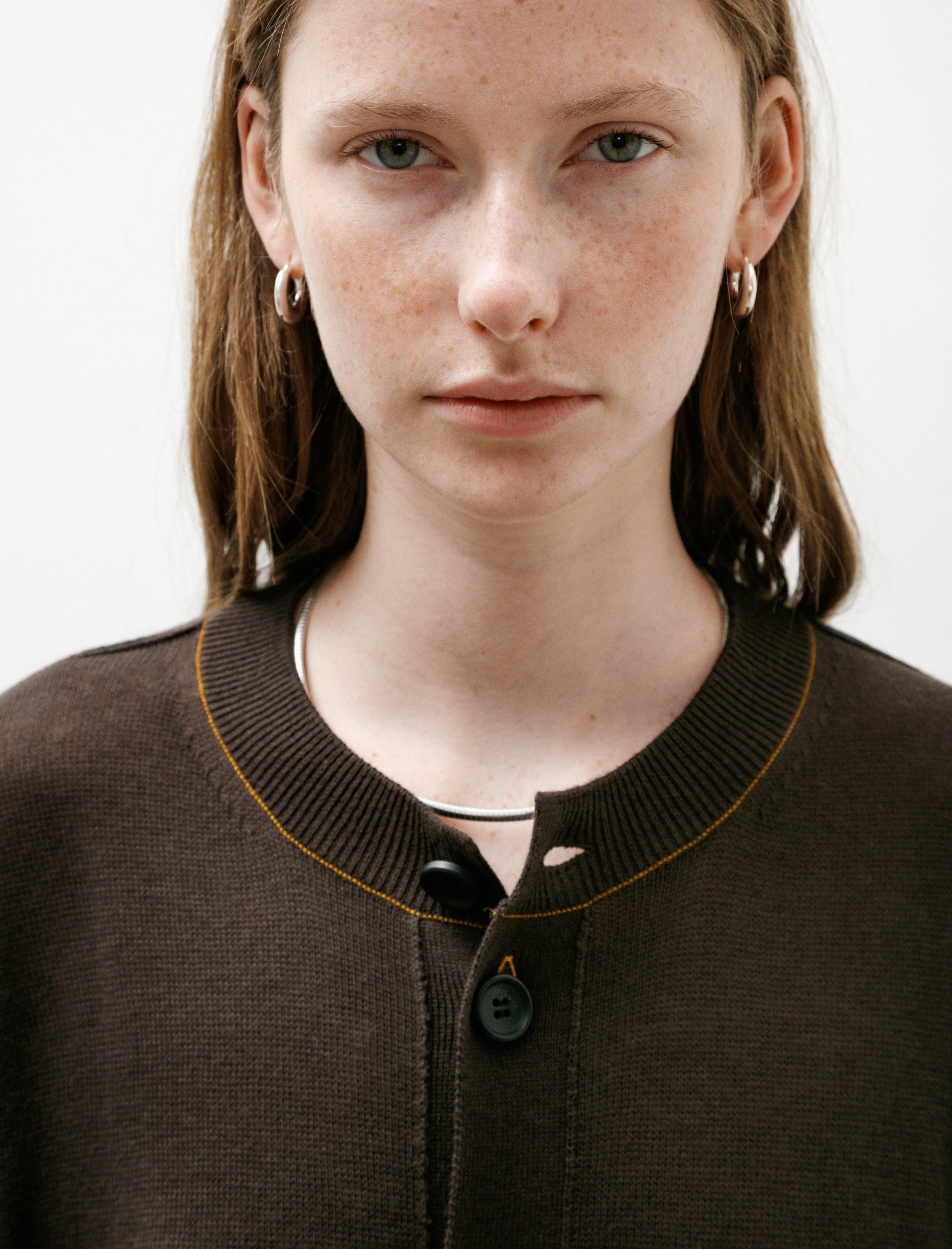 Y's by Yohji Yamamoto Big Pocket Short Cardigan Brown