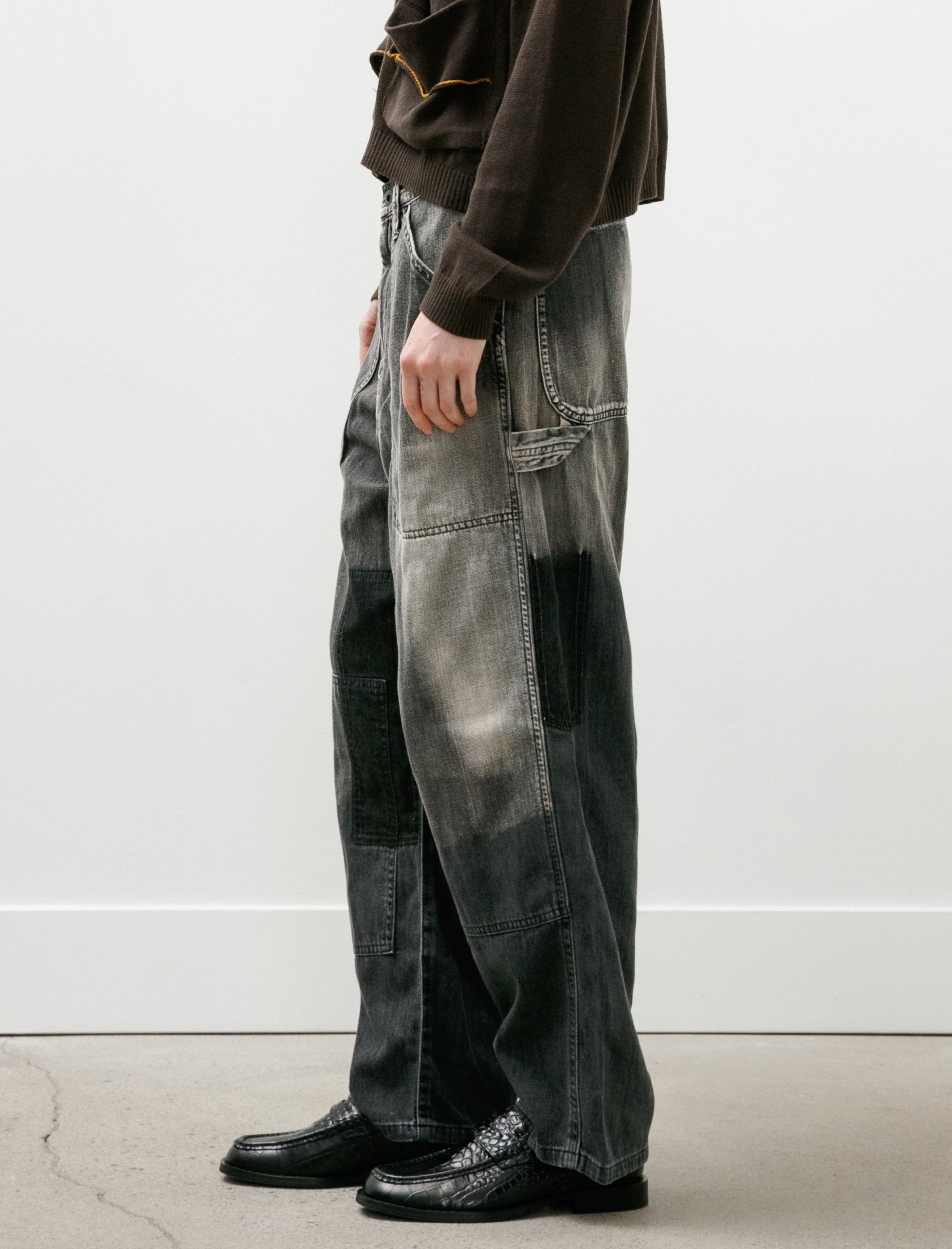 Y's by Yohji Yamamoto Patch Pocket Denim Grey