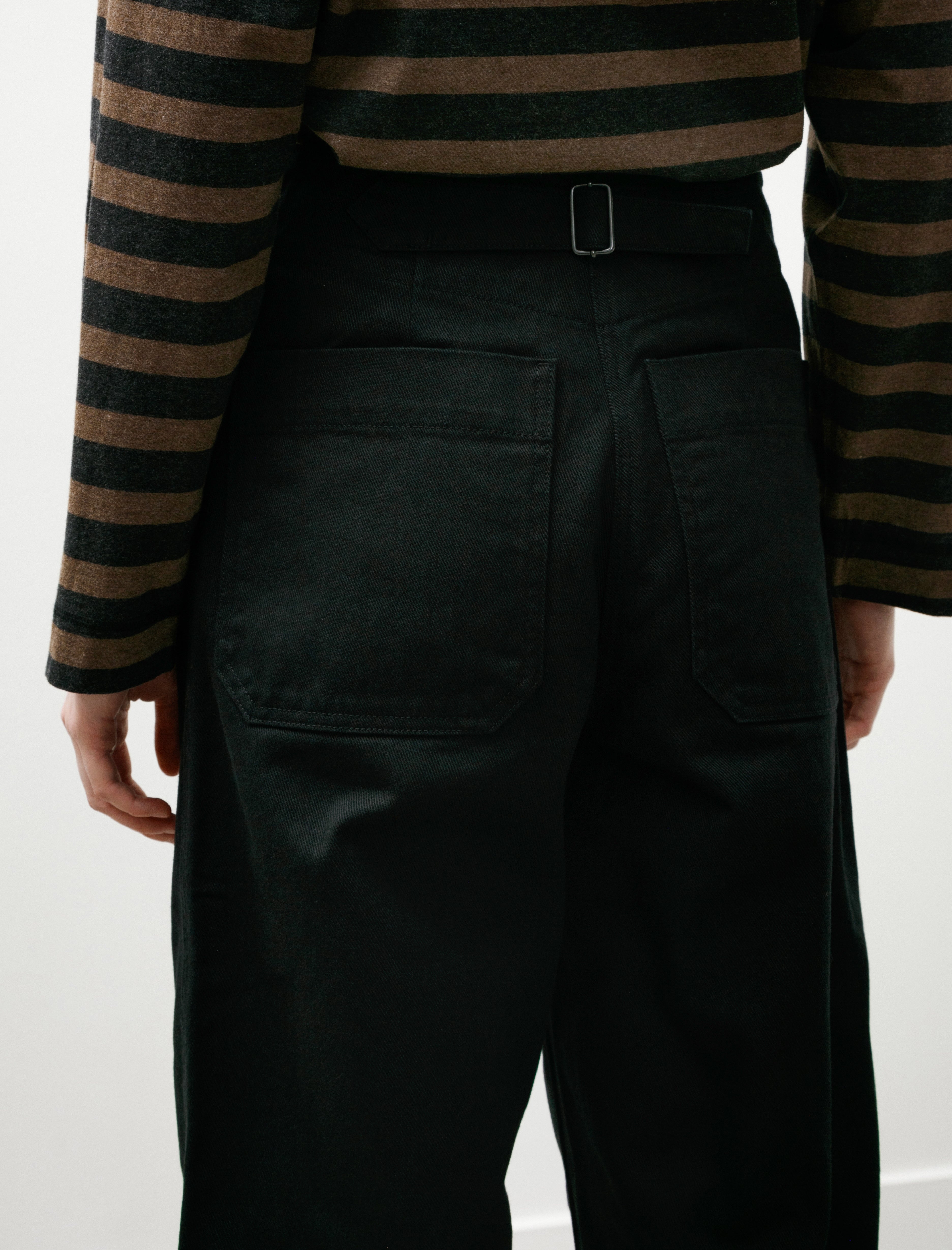 MHL Field Trousers Raised Cotton Drill Black