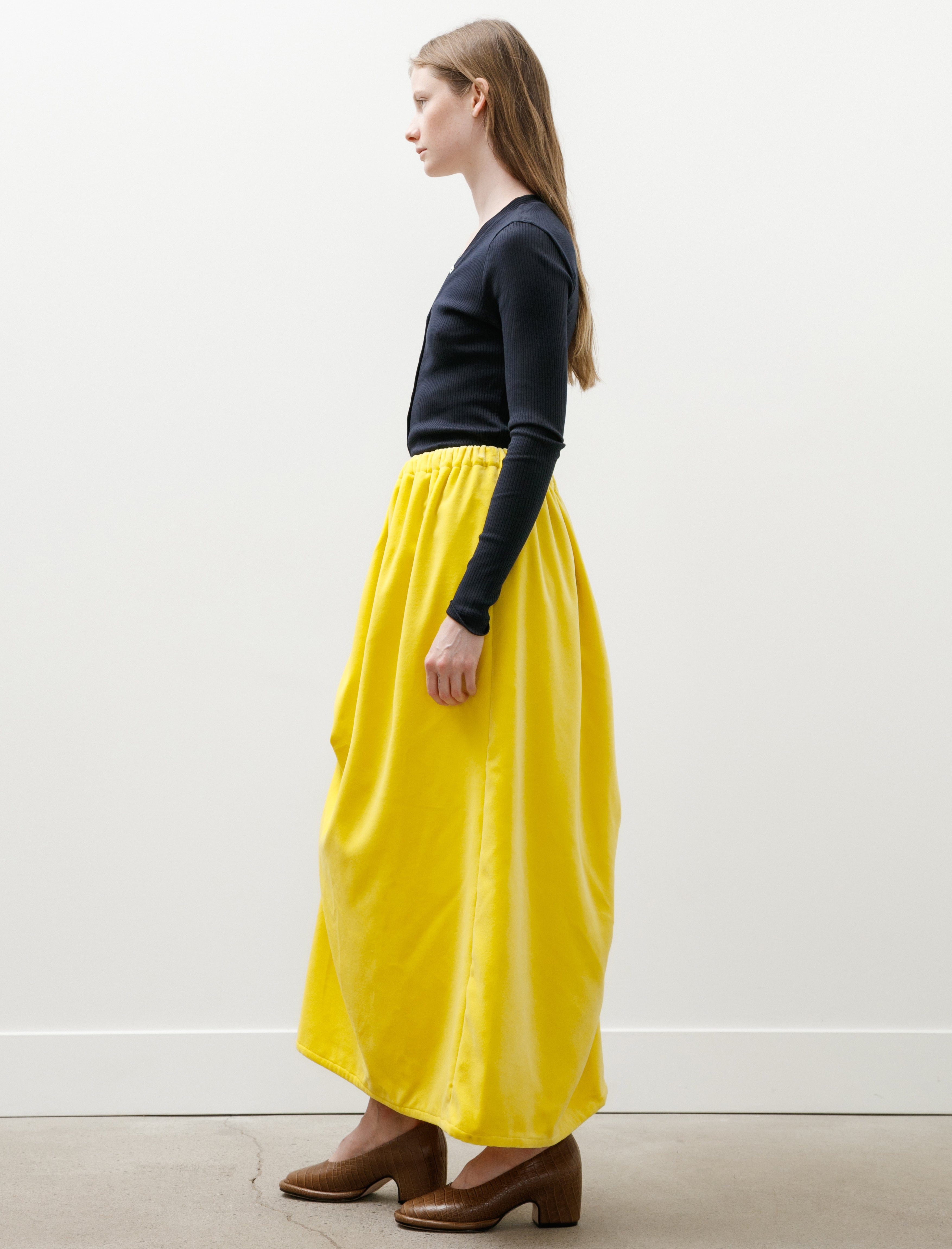 Britt Liberg Britt Skirt Cotton Velvet Yellow