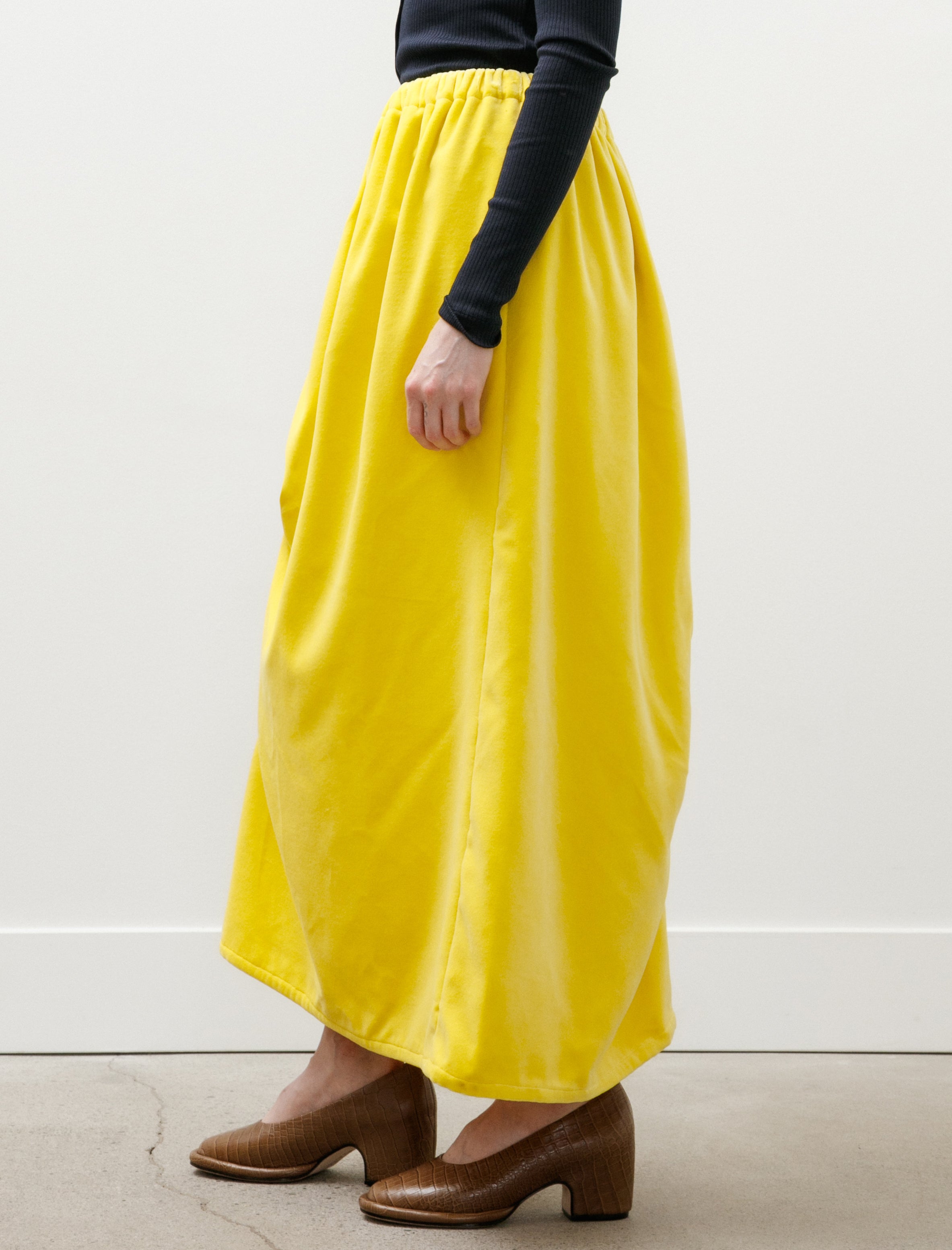 Britt Liberg Britt Skirt Cotton Velvet Yellow