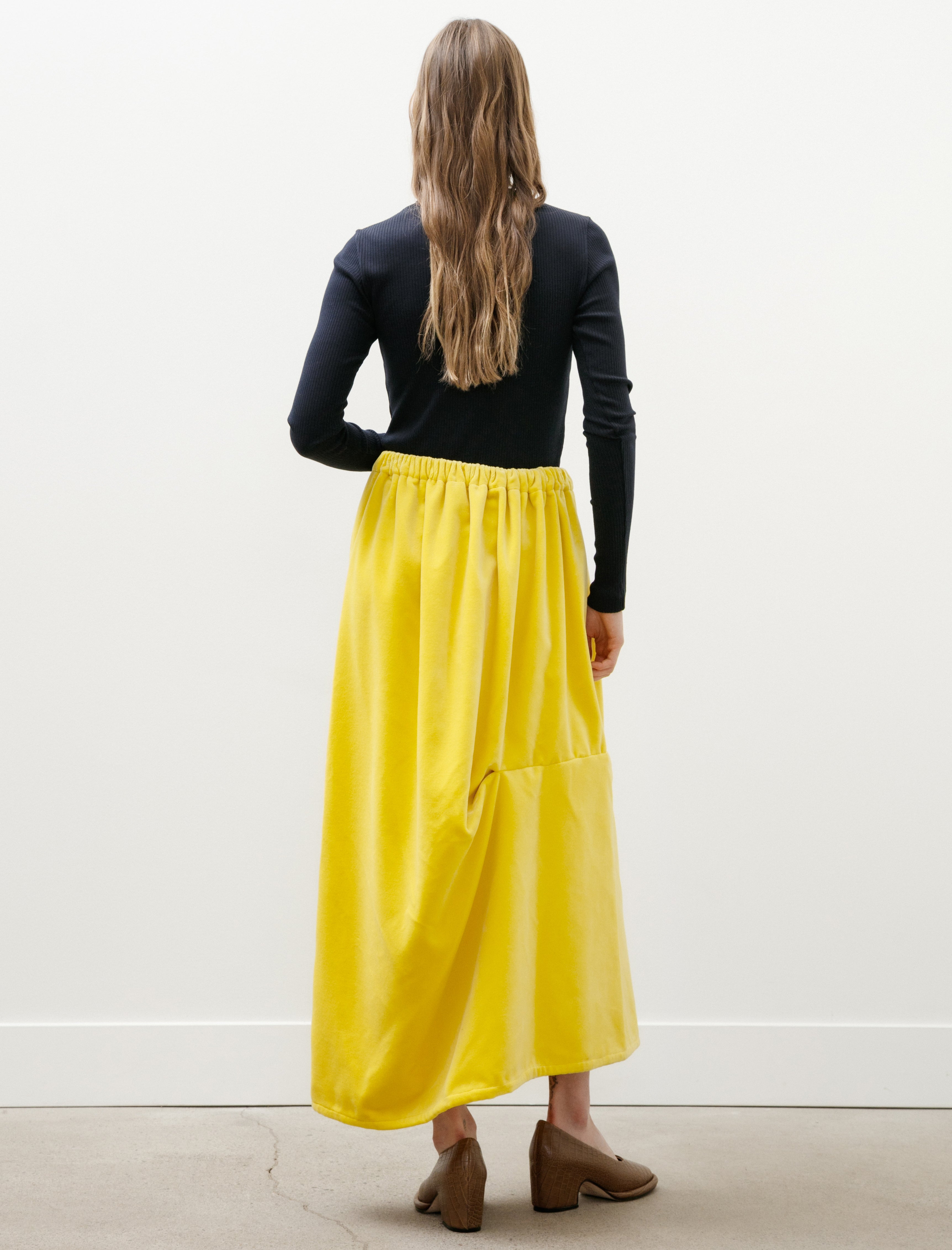 Britt Liberg Britt Skirt Cotton Velvet Yellow