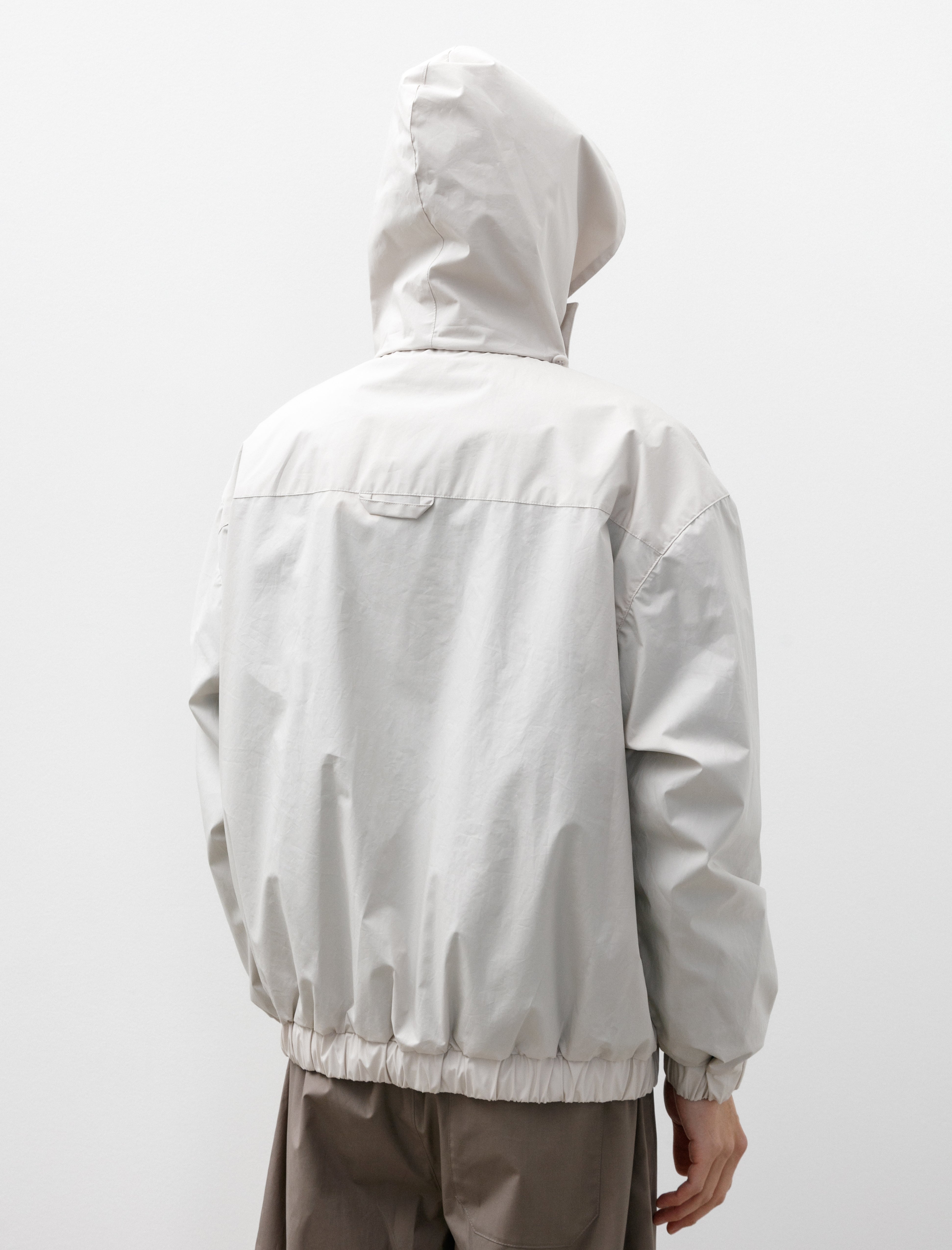 Rier Windbreaker Popline Waxed Chalk