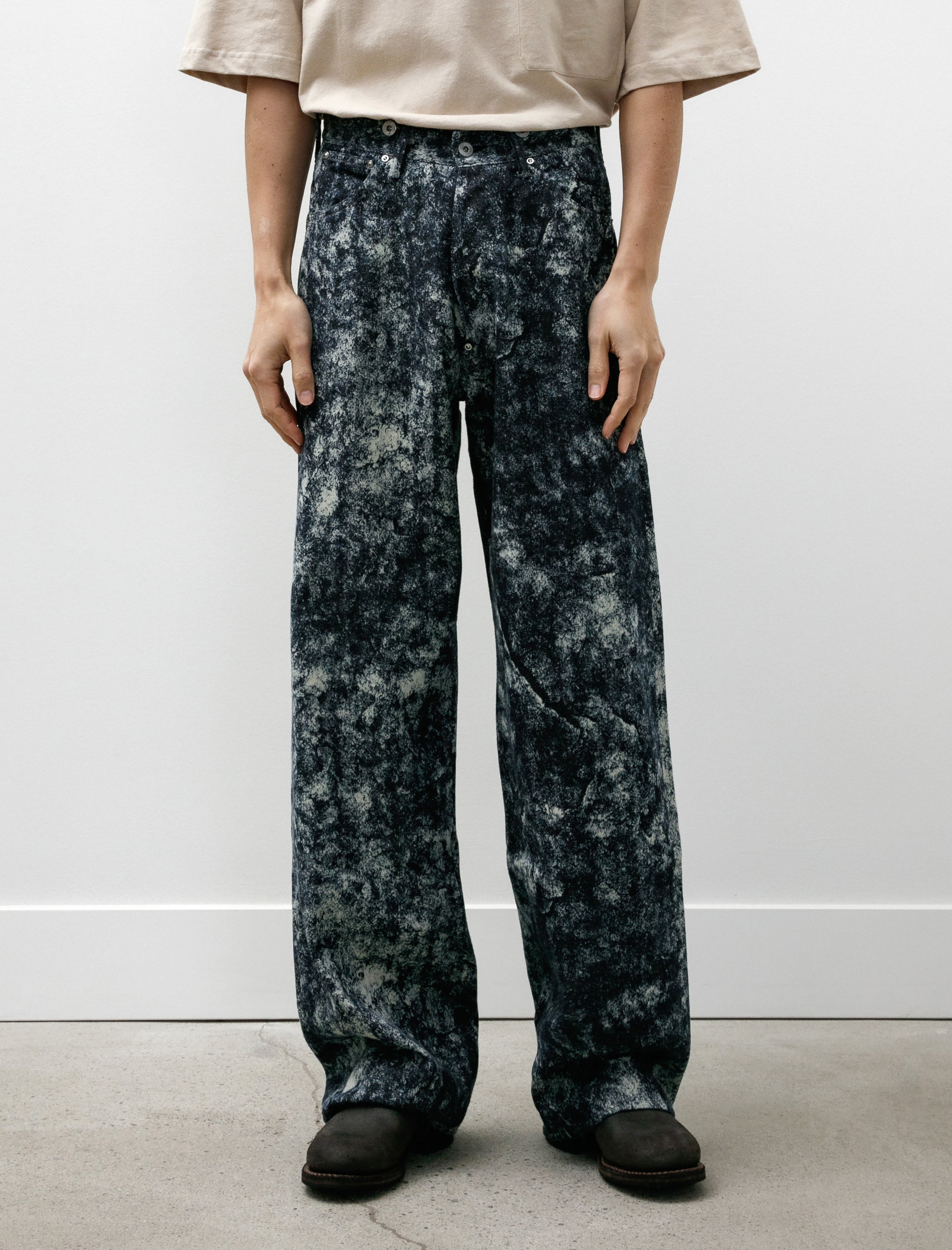 Taiga Takahashi Lot 704 Denim Trousers C. 1920's Discharged Indigo