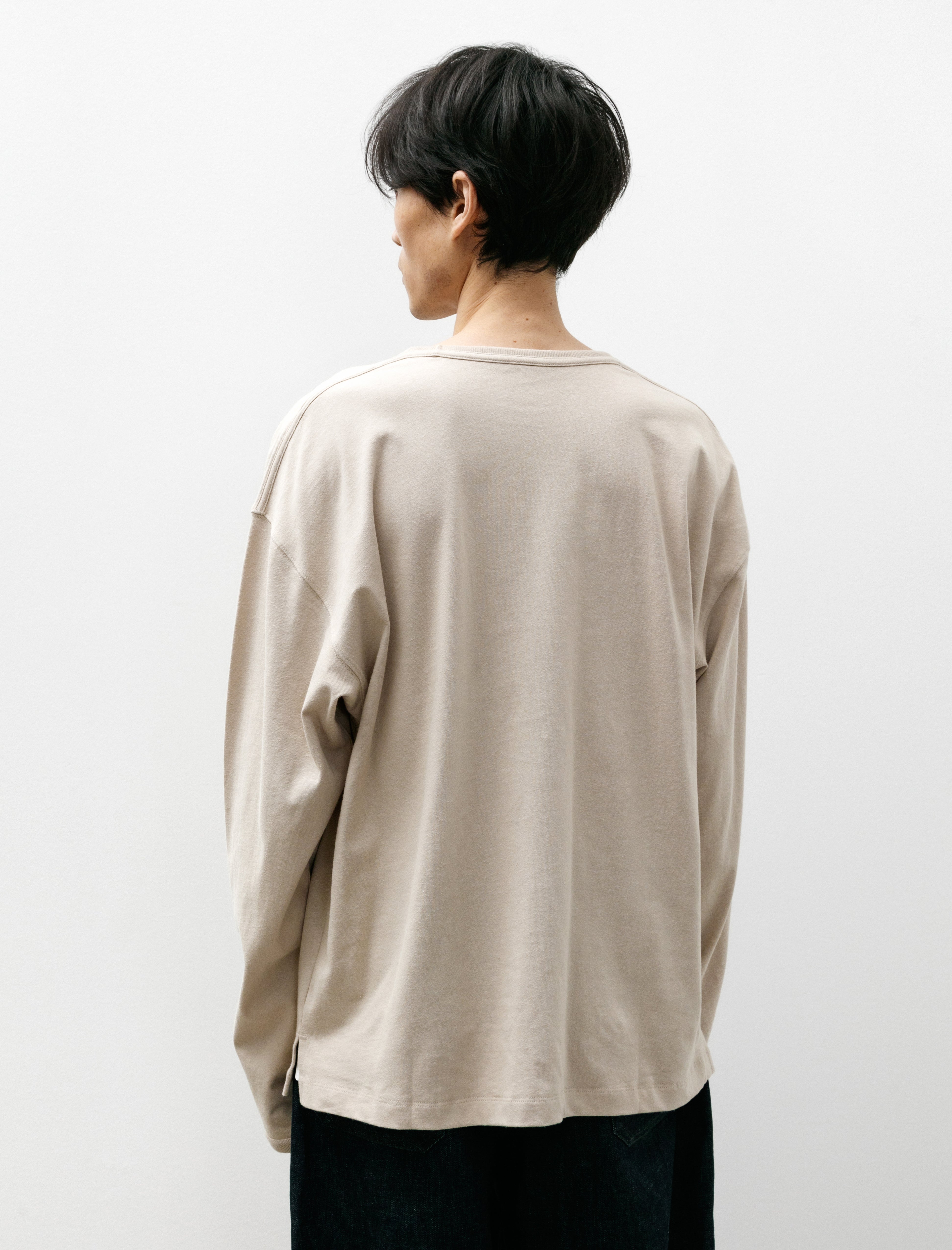 Lemaire Boxy LS T-Shirt Warm Beige