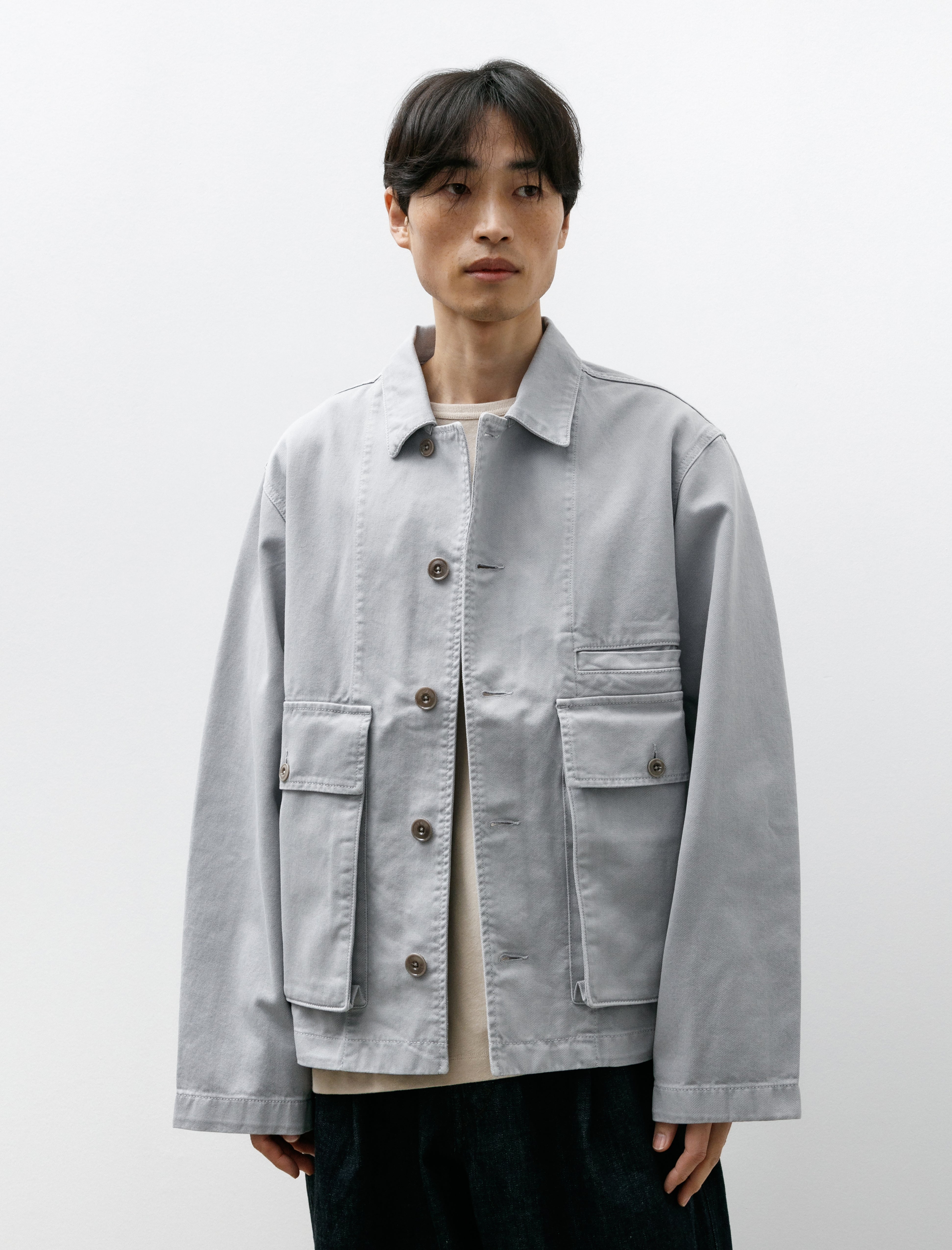 Lemaire Boxy Jacket Snowy Blue Grey