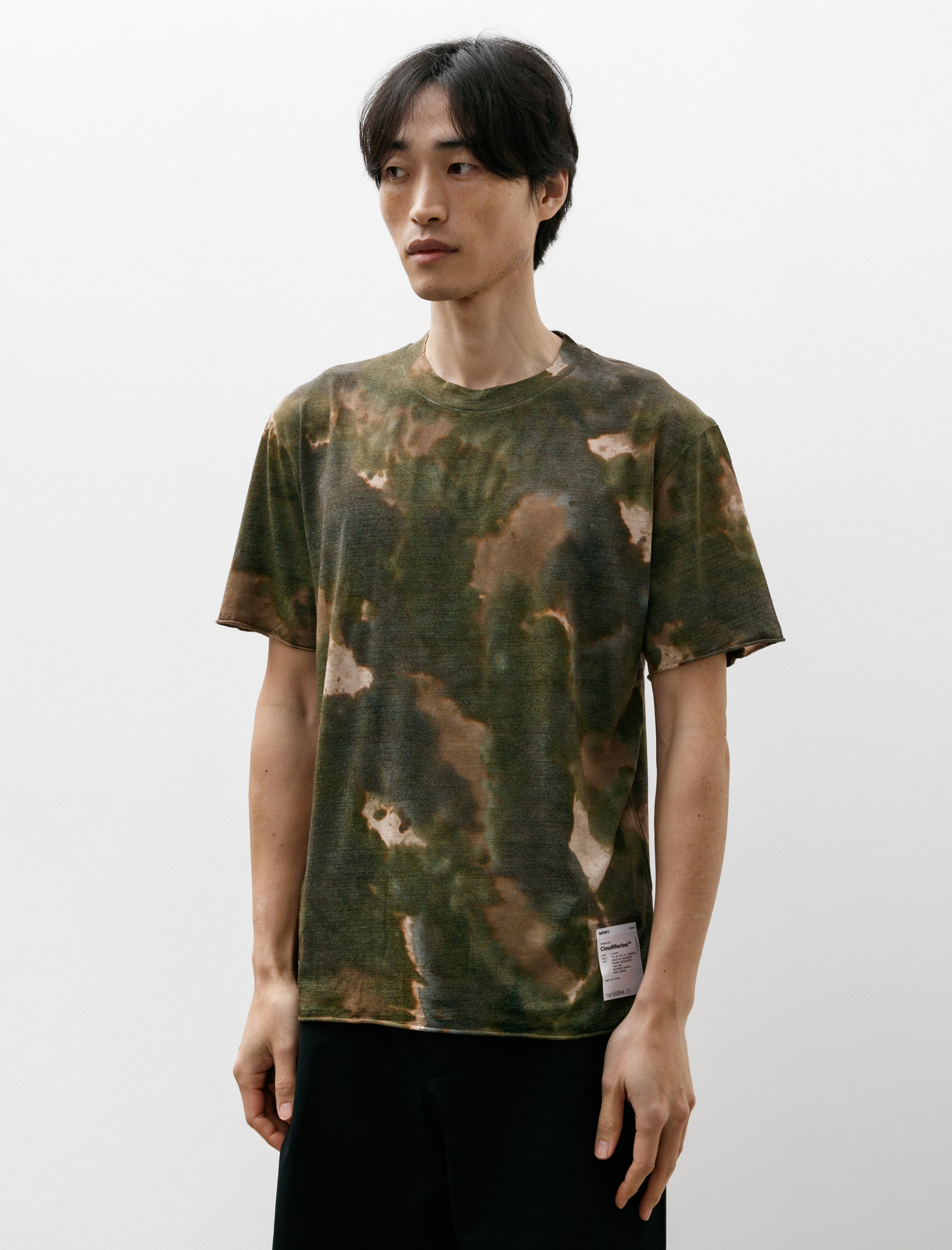 Satisfy CloudMerino T-Shirt Batik Military Olive