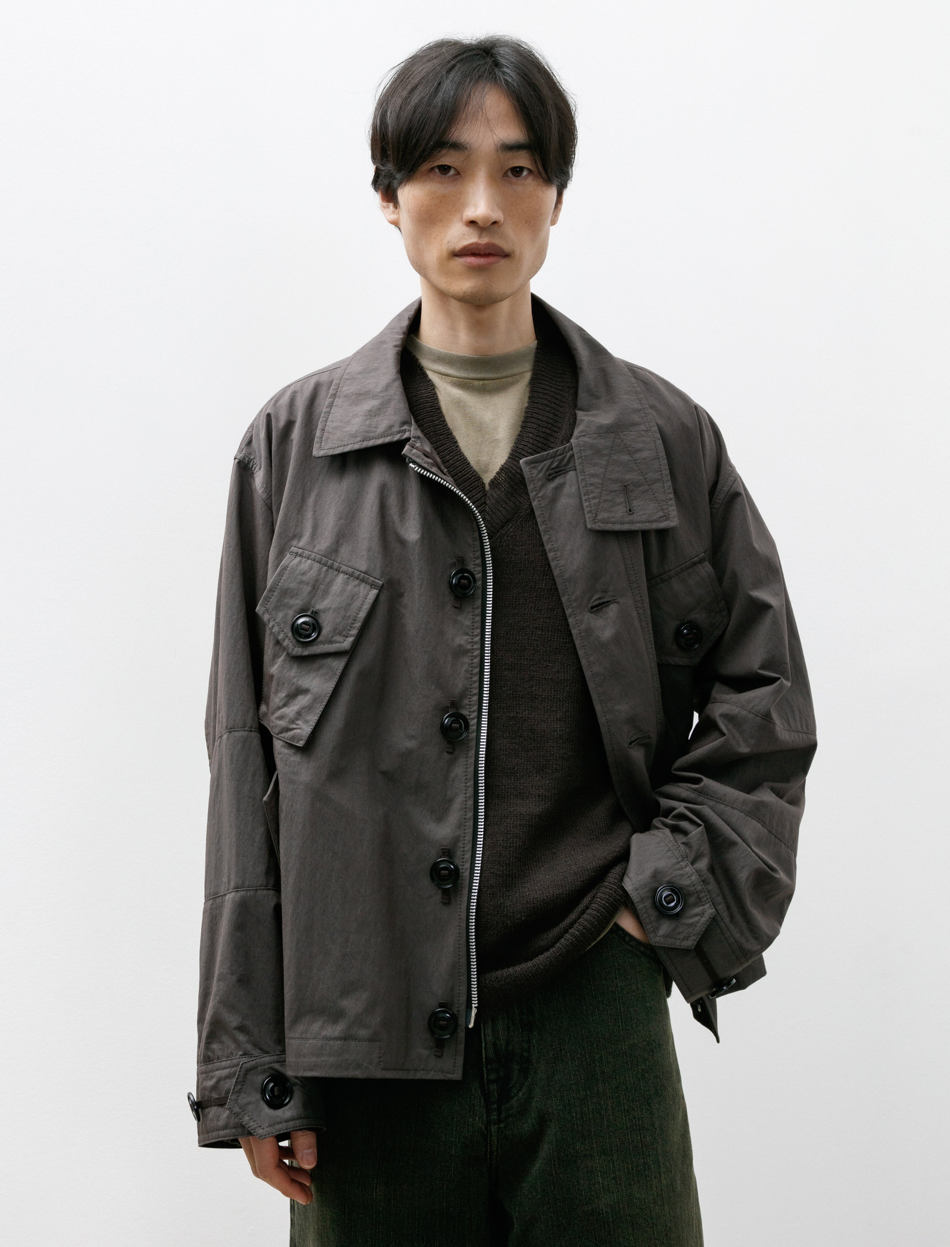 Our Legacy Service Jacket Old Steel Excursion Nylon