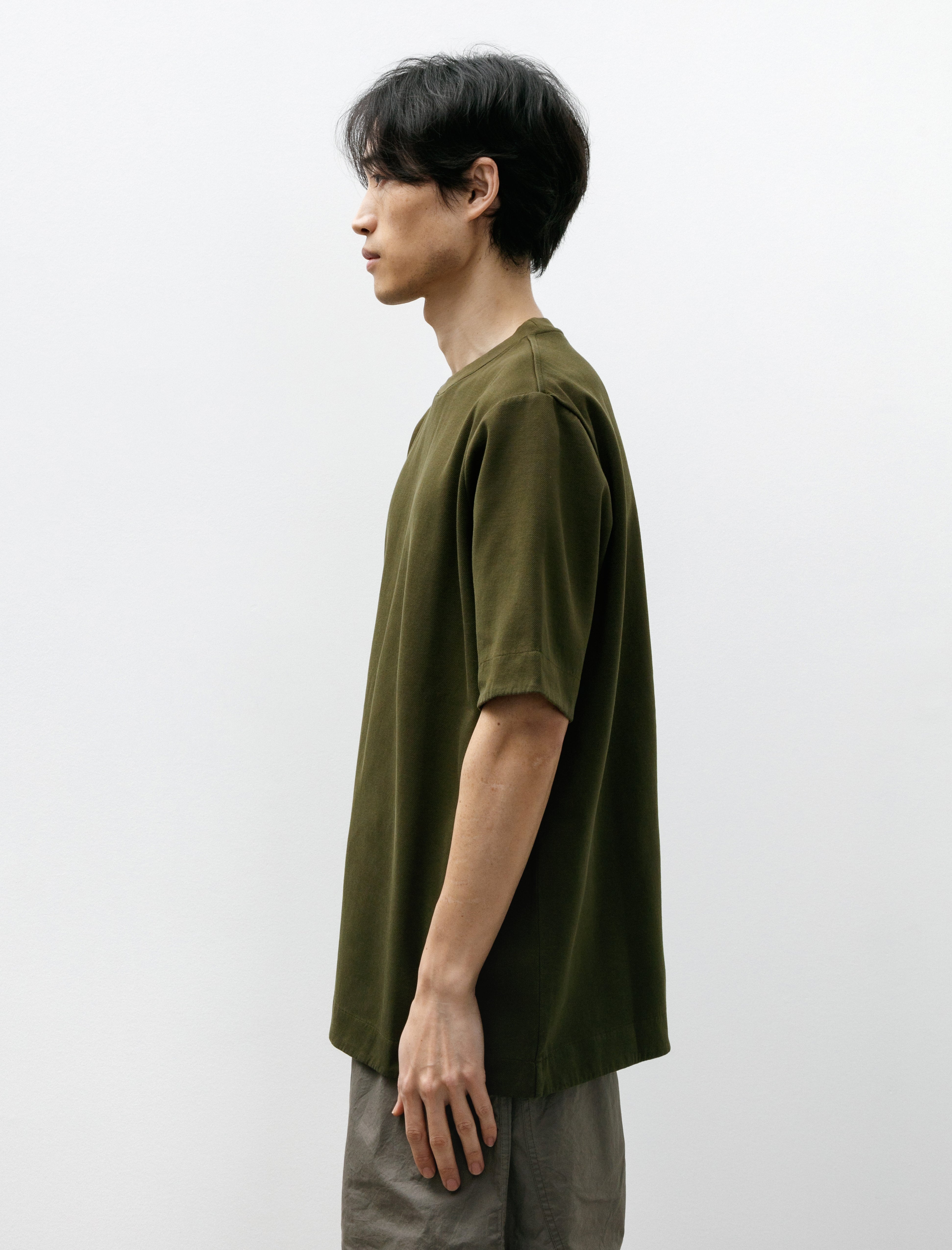 Casey Casey Felix T-Shirt Pique Olive