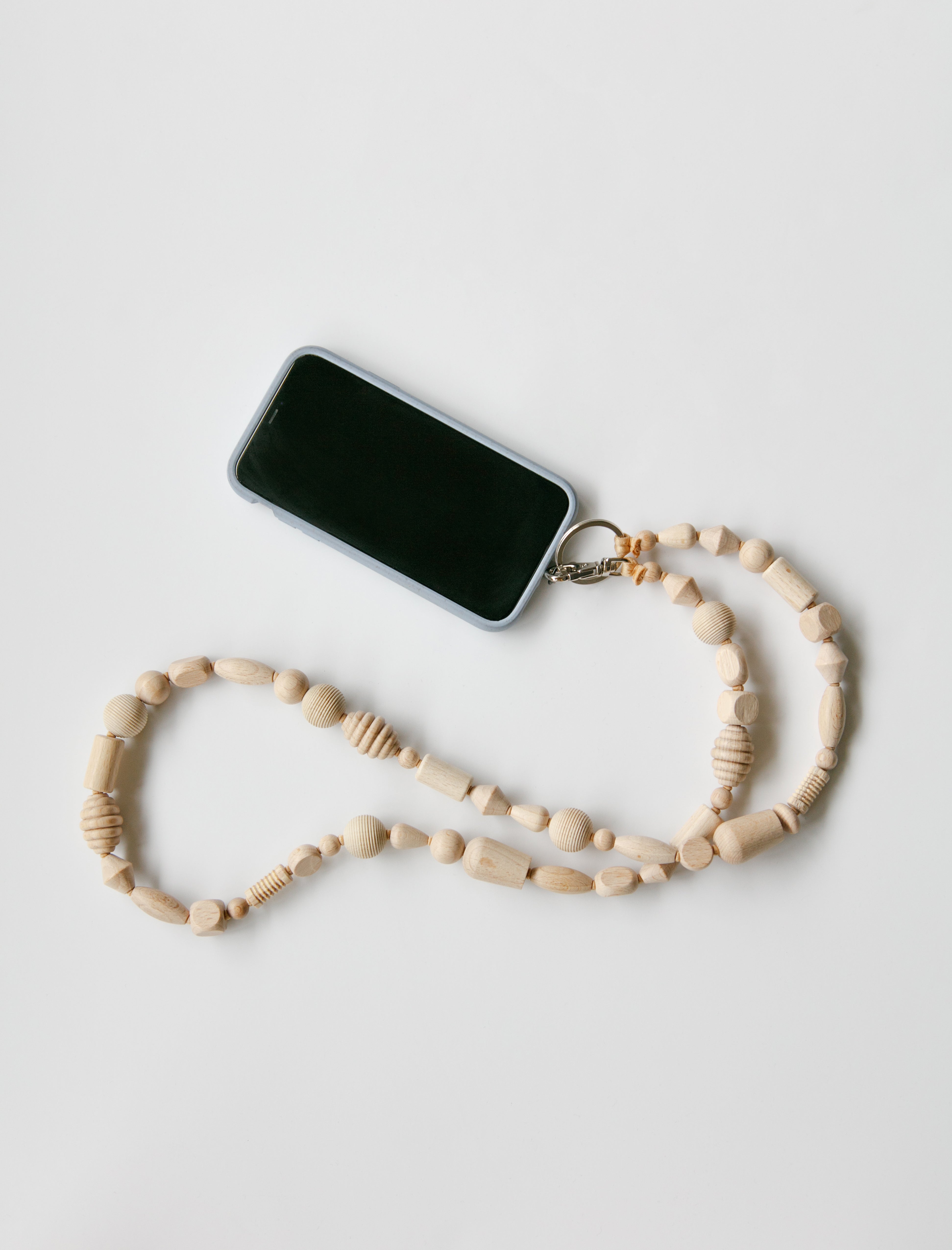 Ina Seifart Perlenmix Phonenecklace with Adapter Natural
