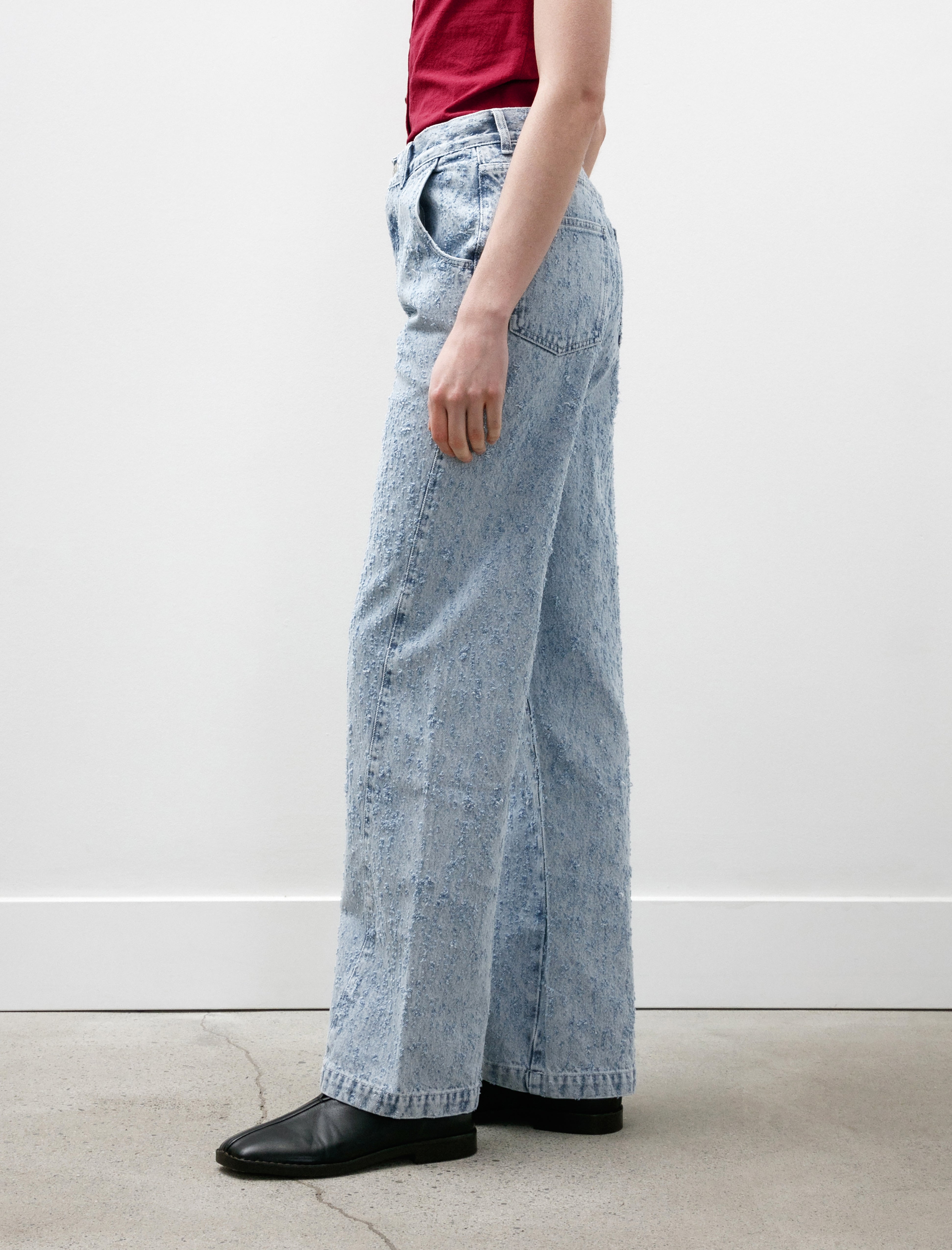 mfpen Womens Twisted Seam Jeans Light Blue Punch Out