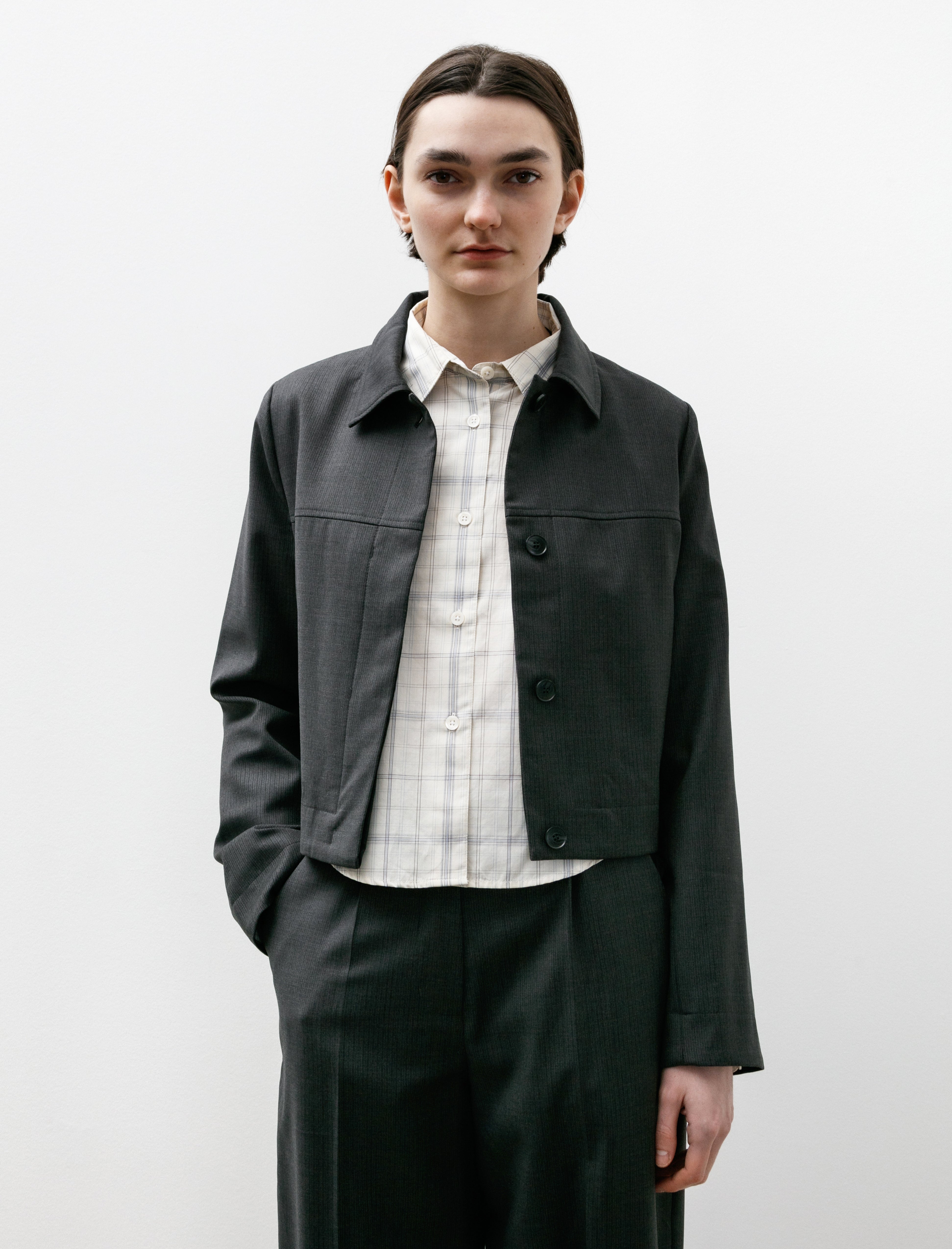 mfpen Above Jacket Grey 50s Stripe