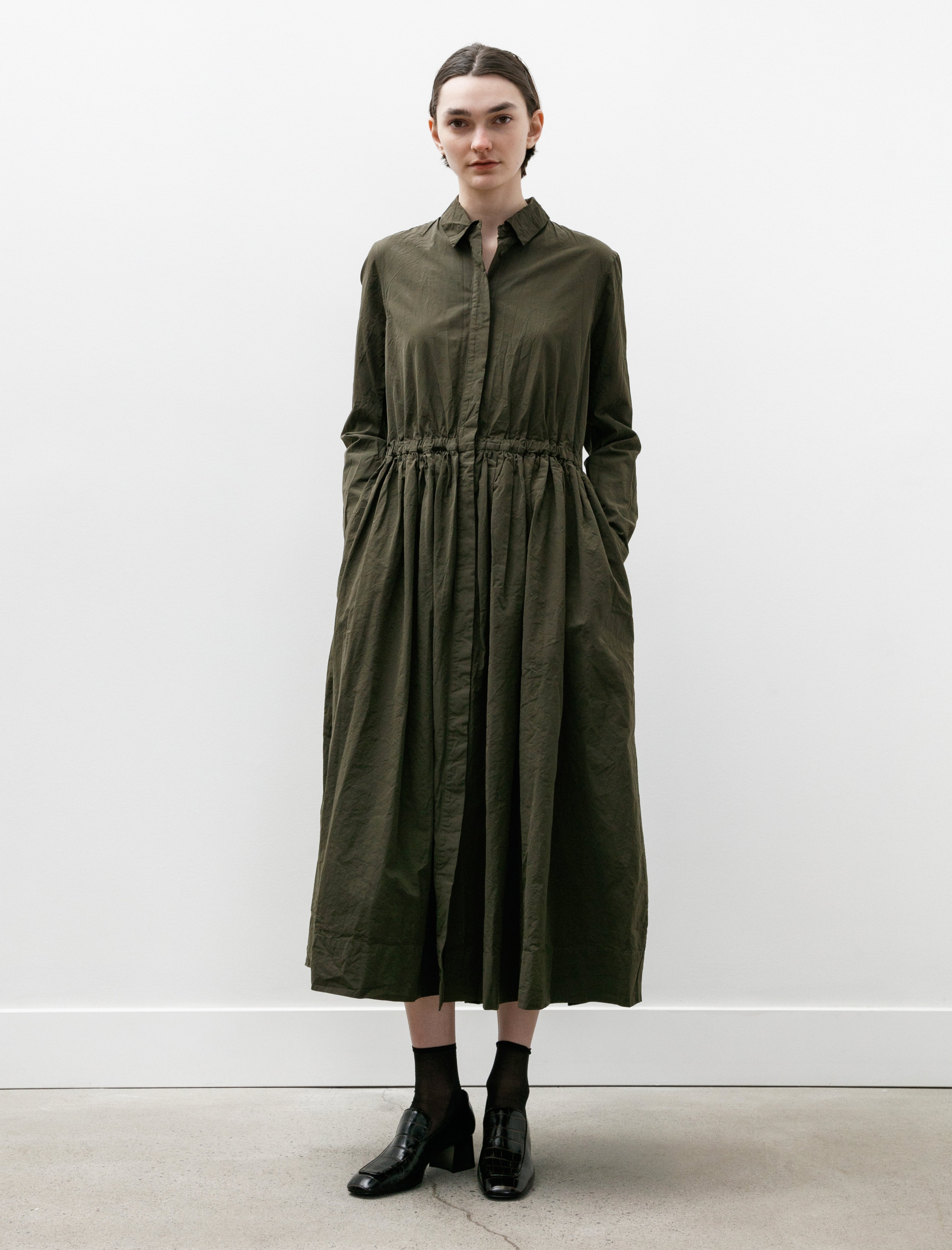 Casey Casey Panzy Dress Paper Cot Khaki