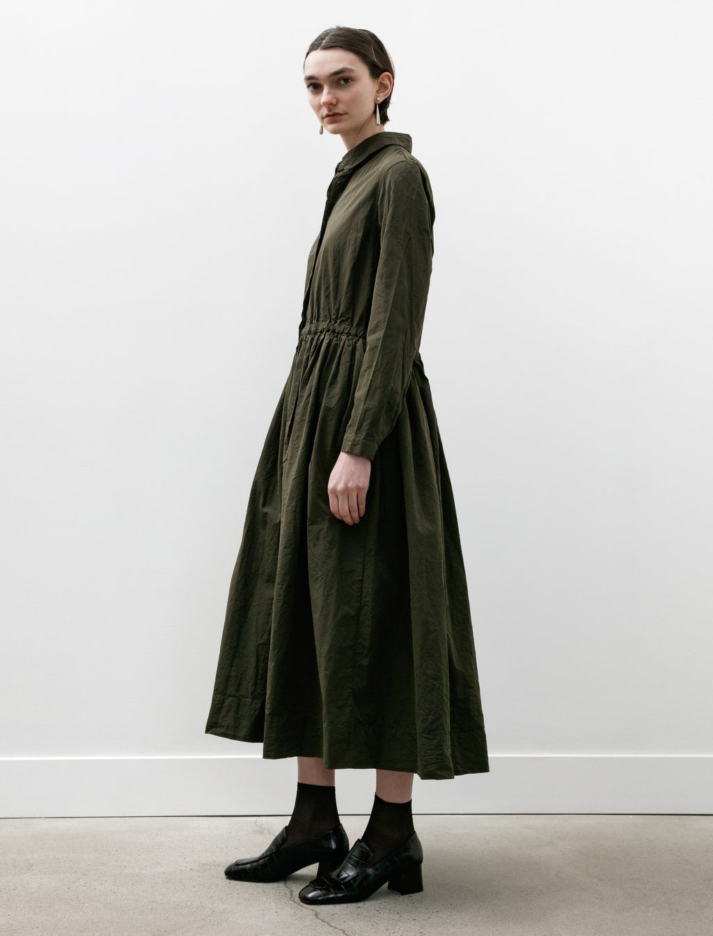 CASEY CASEY ワンピース ペーパーコットンサイズxs Casey Casey Panzy Dress Paper Cot Khaki – Neighbour