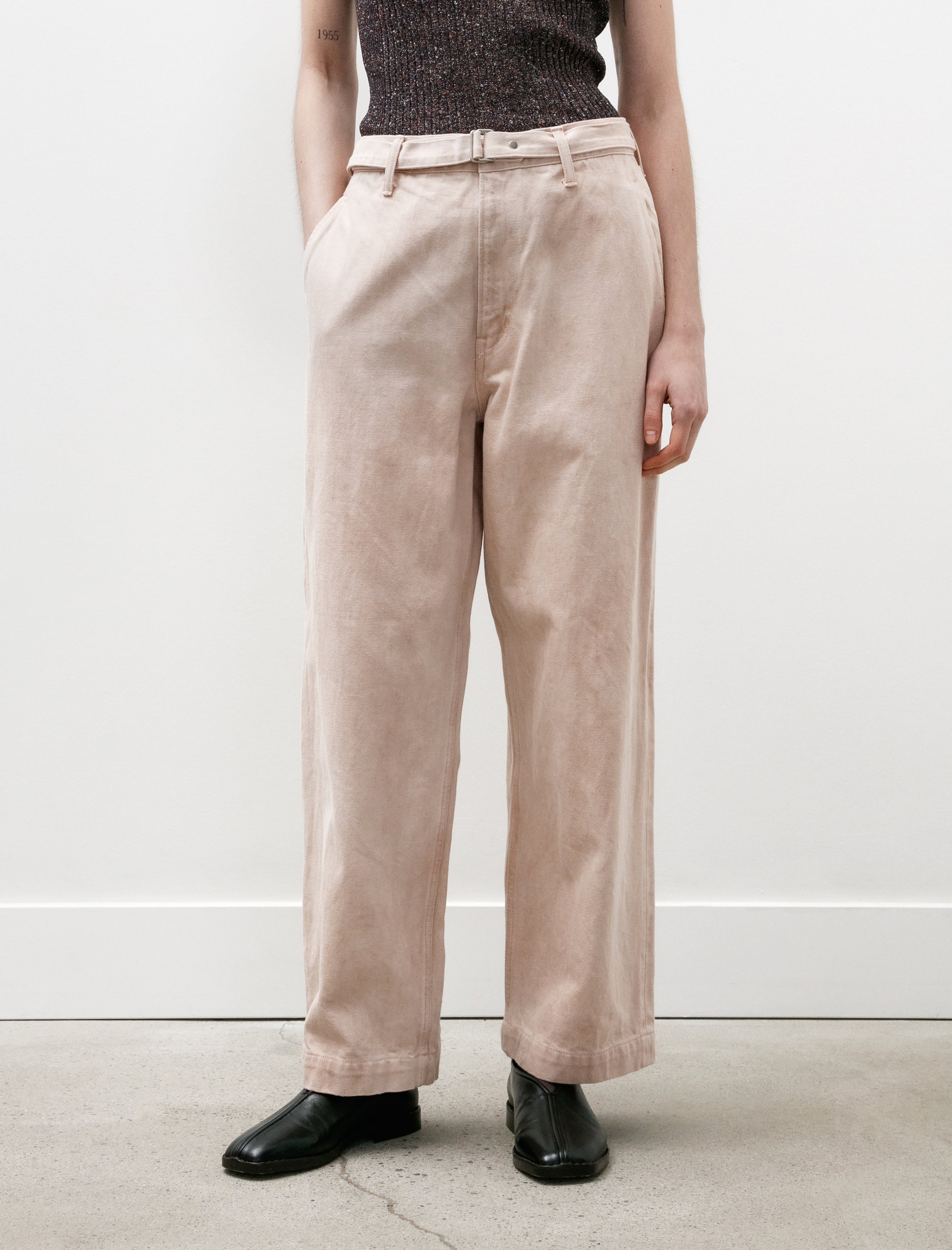 Yoko Sakamoto Belted Trousers Chestnut