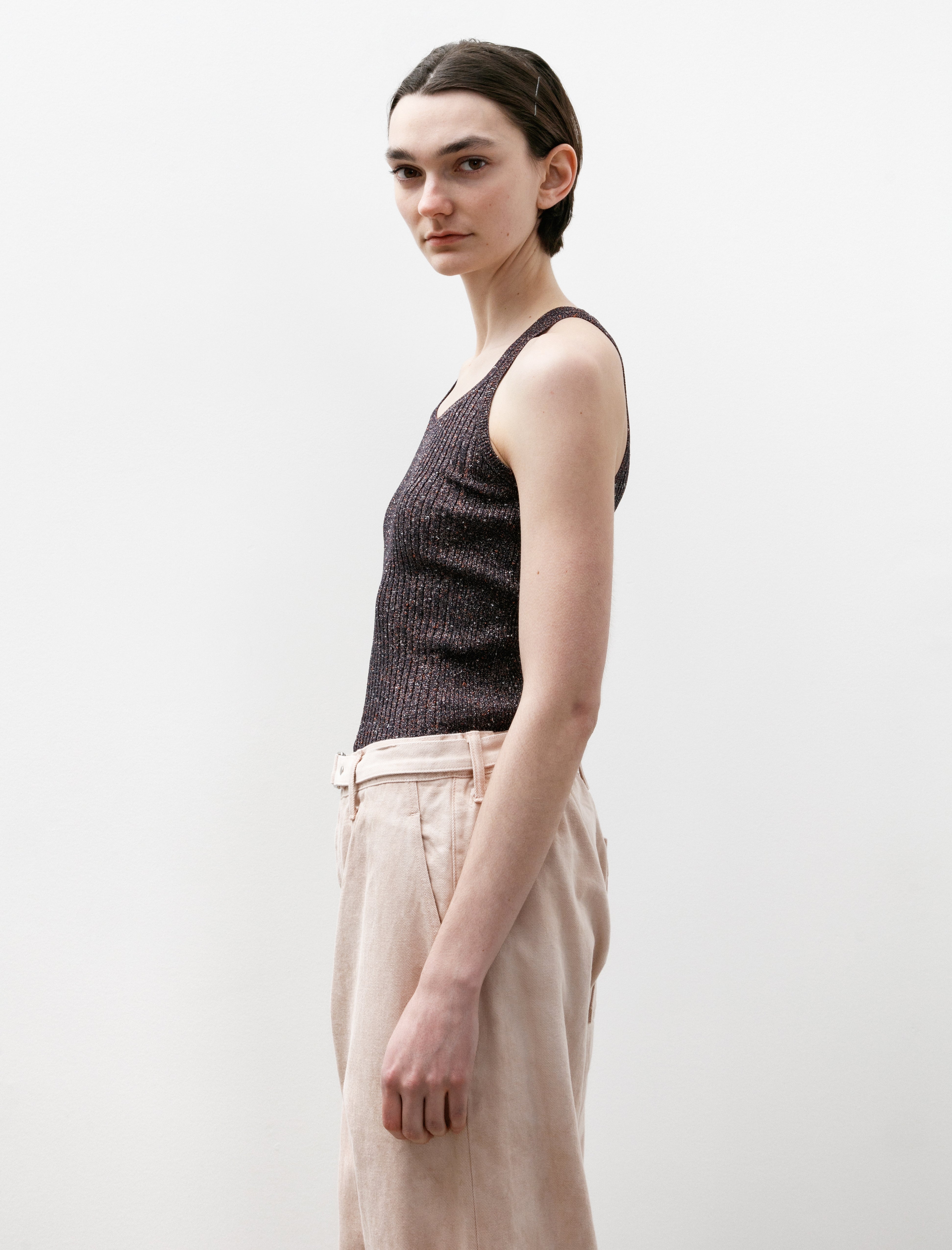 Kanako Sakai Glitter Tank Top Navy